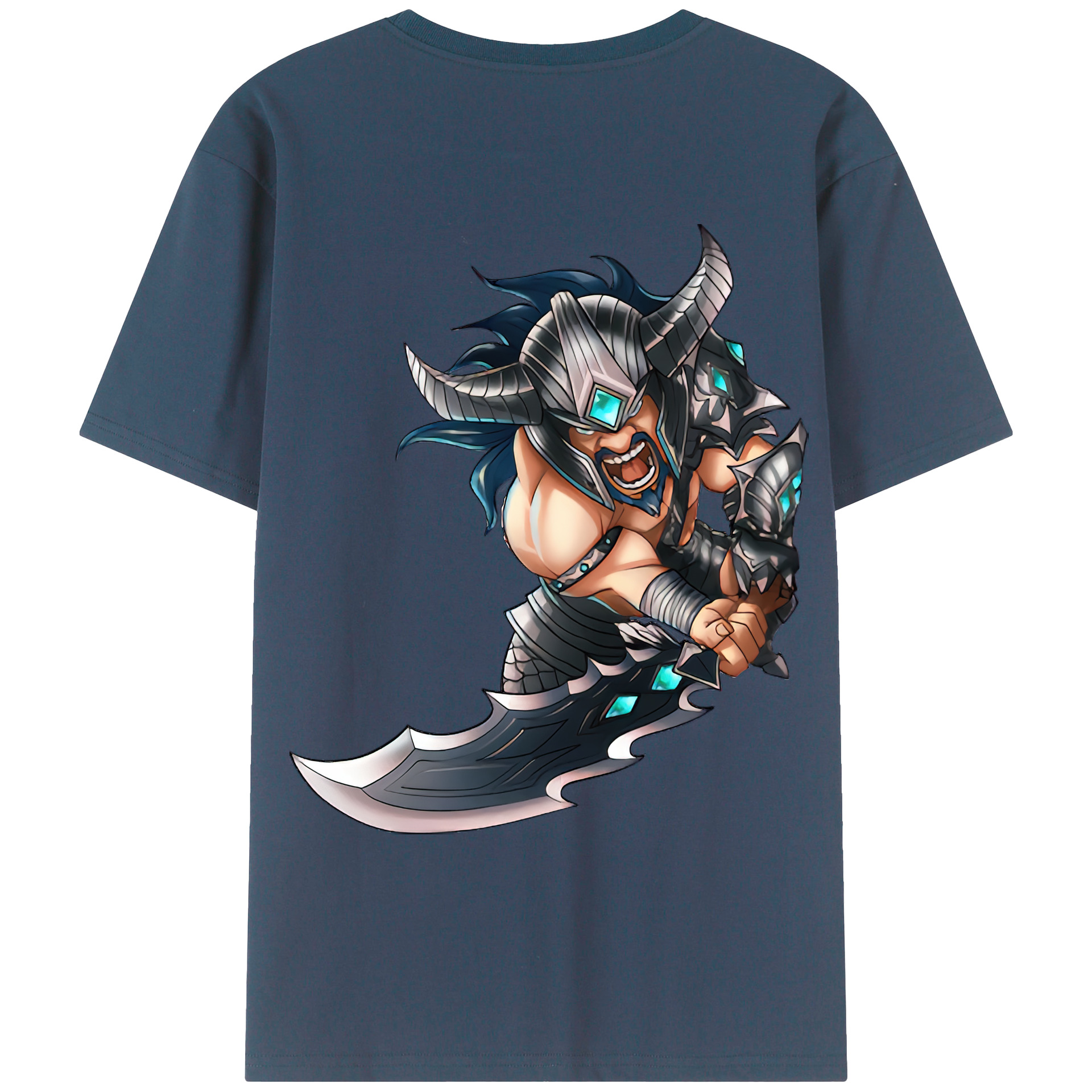 （画像用） リーグ・オブ・レジェンド League of Legends LOL 綿100％ メンズ半袖Tシャツ（バックプリント） 通気性