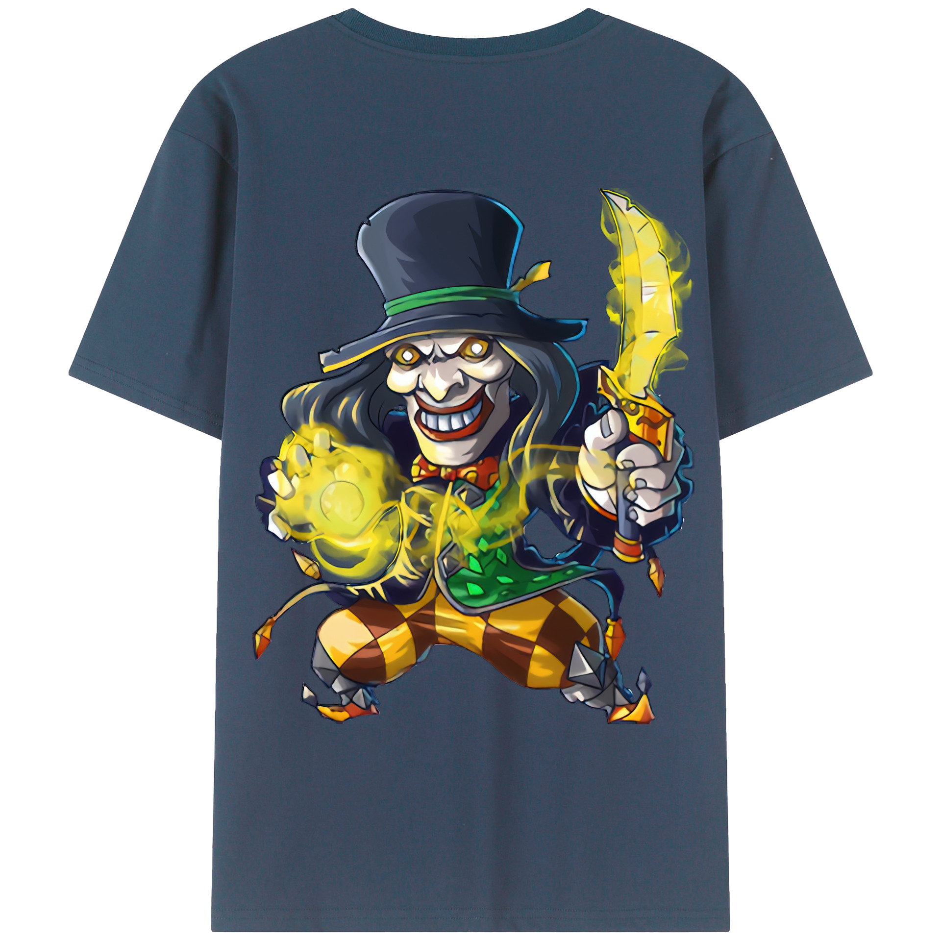 （画像用） リーグ・オブ・レジェンド League of Legends LOL 綿100％ メンズ半袖Tシャツ（バックプリント） 通気性