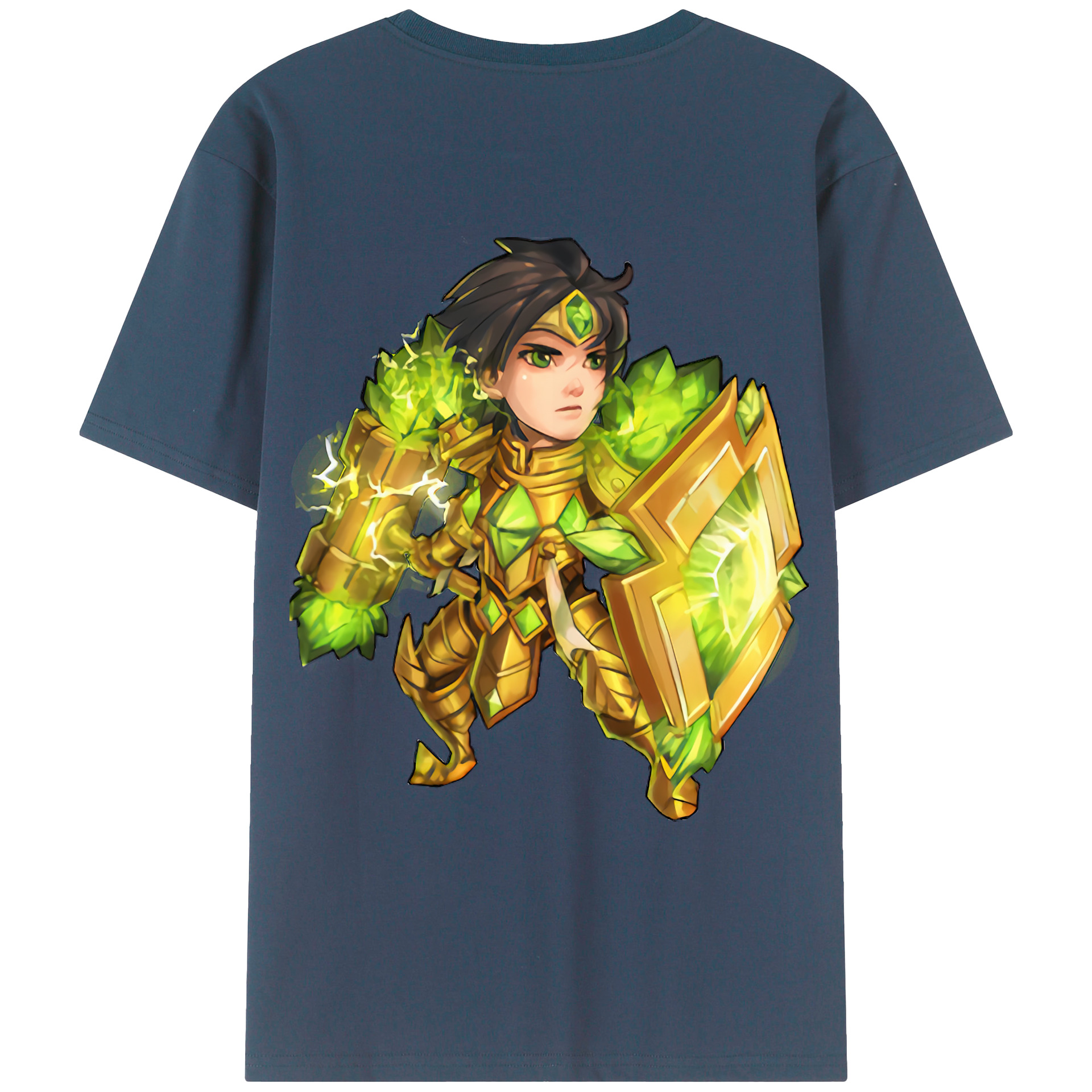 （画像用） リーグ・オブ・レジェンド League of Legends LOL 綿100％ メンズ半袖Tシャツ（バックプリント） 通気性