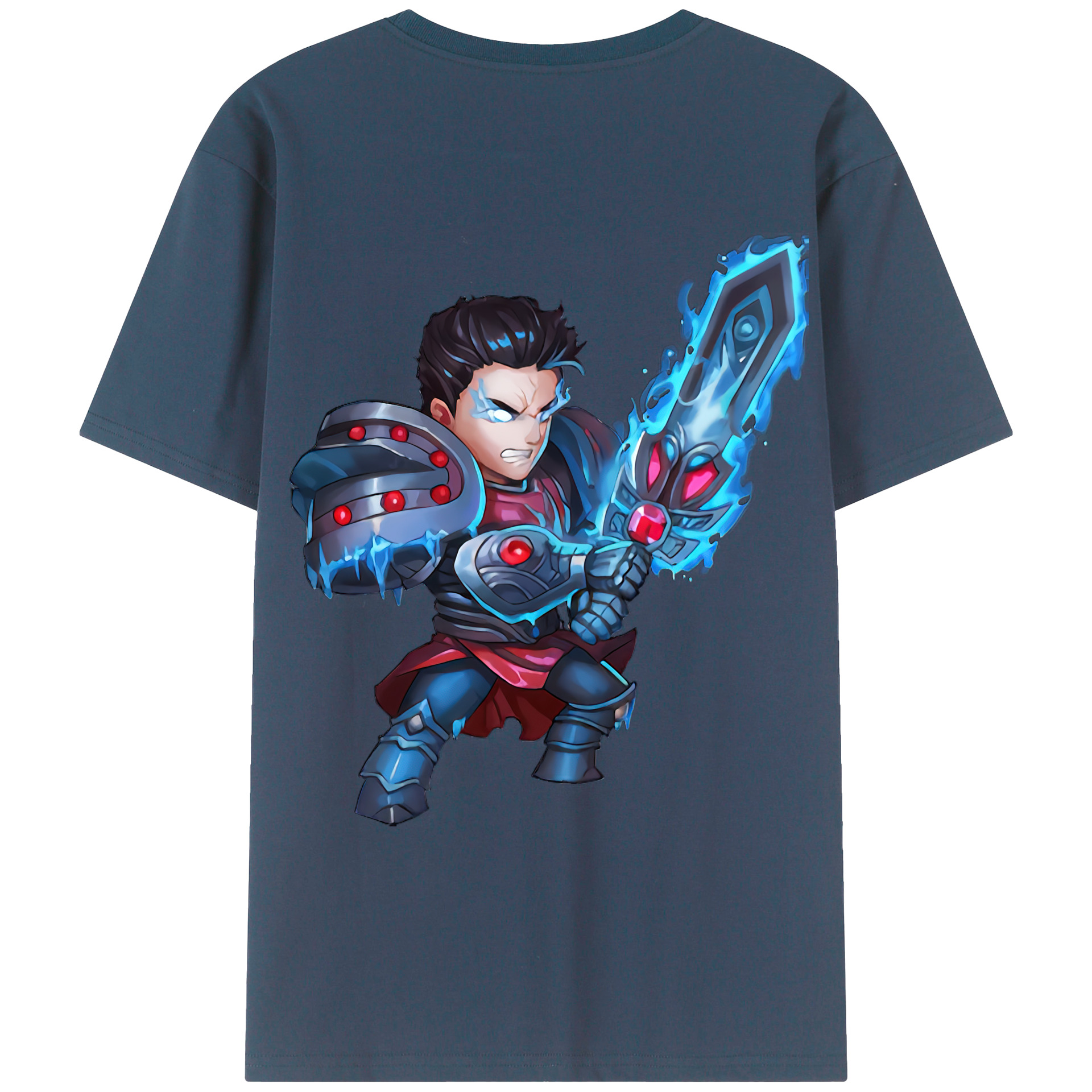 （画像用） リーグ・オブ・レジェンド League of Legends LOL 綿100％ メンズ半袖Tシャツ（バックプリント） 通気性