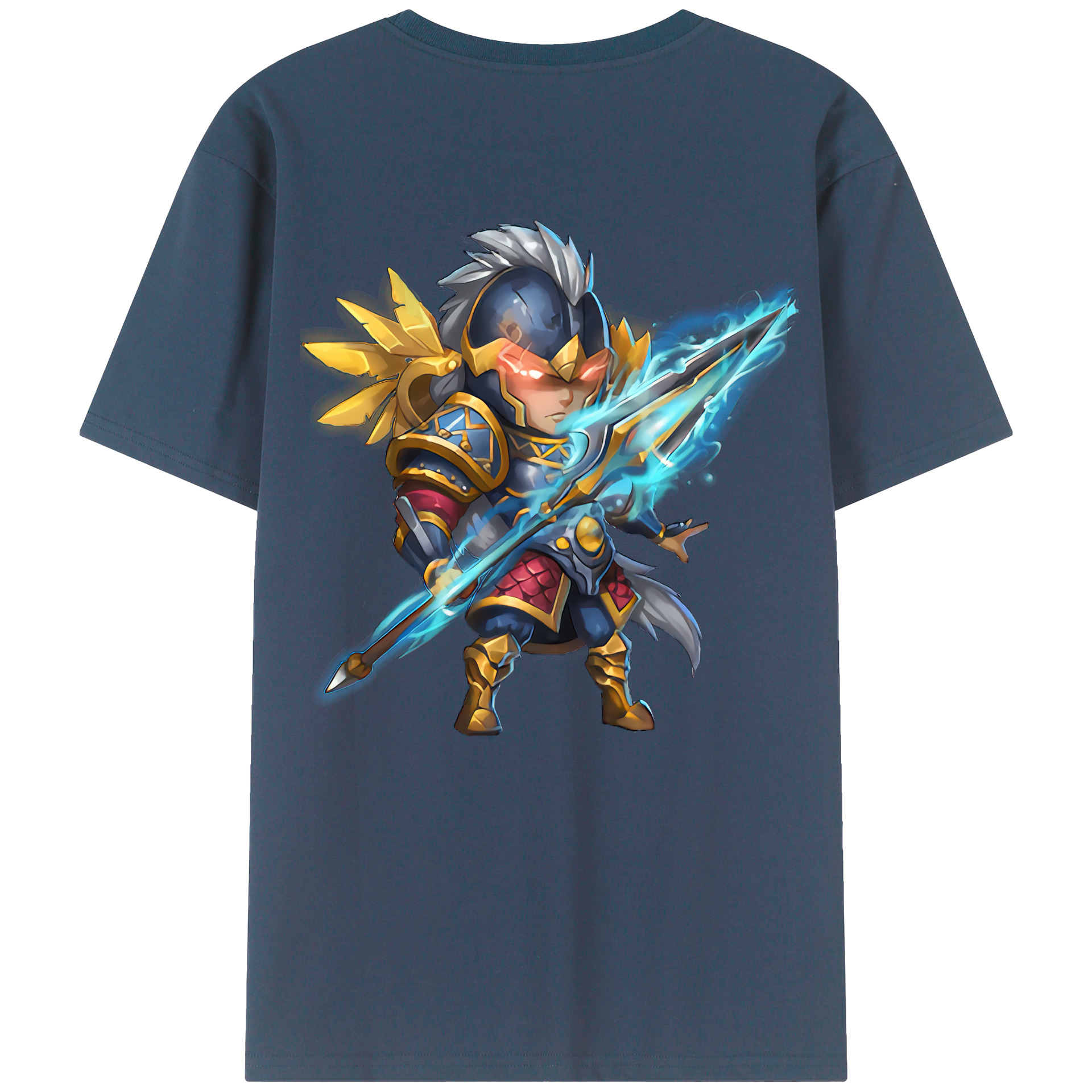 （画像用） リーグ・オブ・レジェンド League of Legends LOL 綿100％ メンズ半袖Tシャツ（バックプリント） 通気性