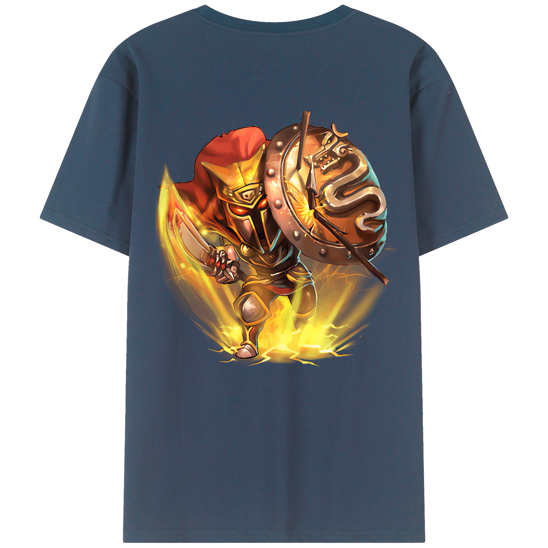 （画像用） リーグ・オブ・レジェンド League of Legends LOL 綿100％ メンズ半袖Tシャツ（バックプリント） 通気性