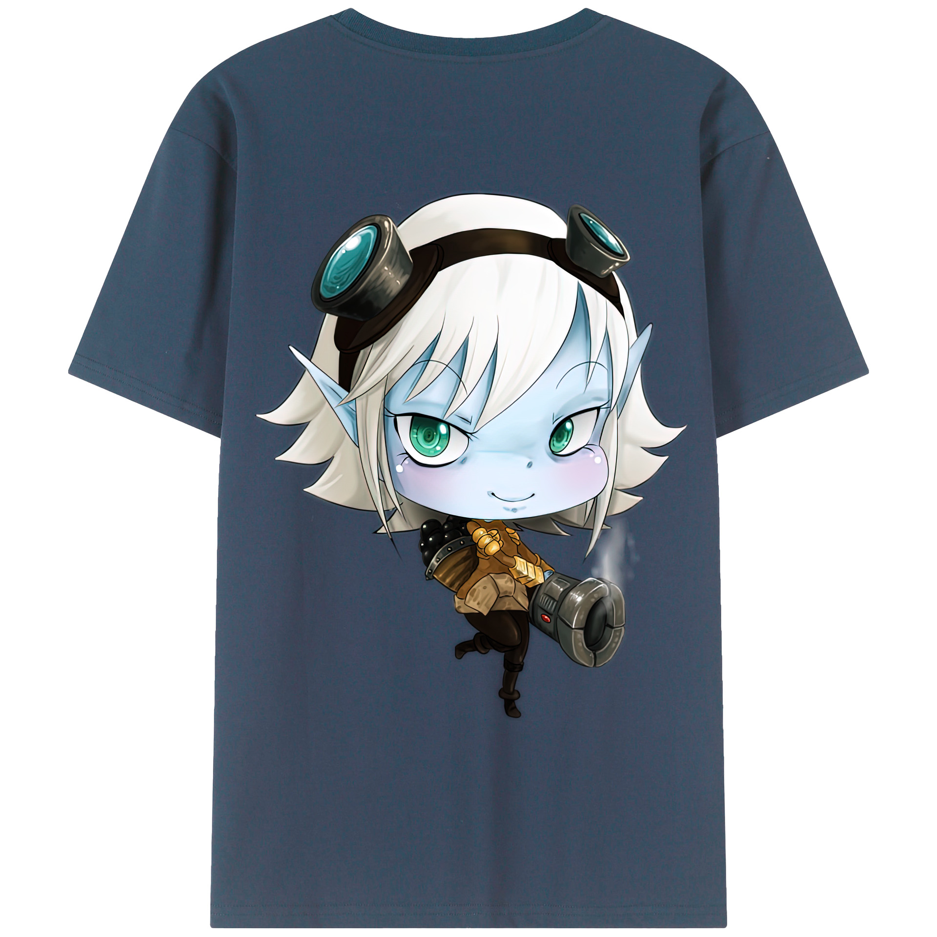 （画像用） リーグ・オブ・レジェンド League of Legends LOL 綿100％ メンズ半袖Tシャツ（バックプリント） 通気性