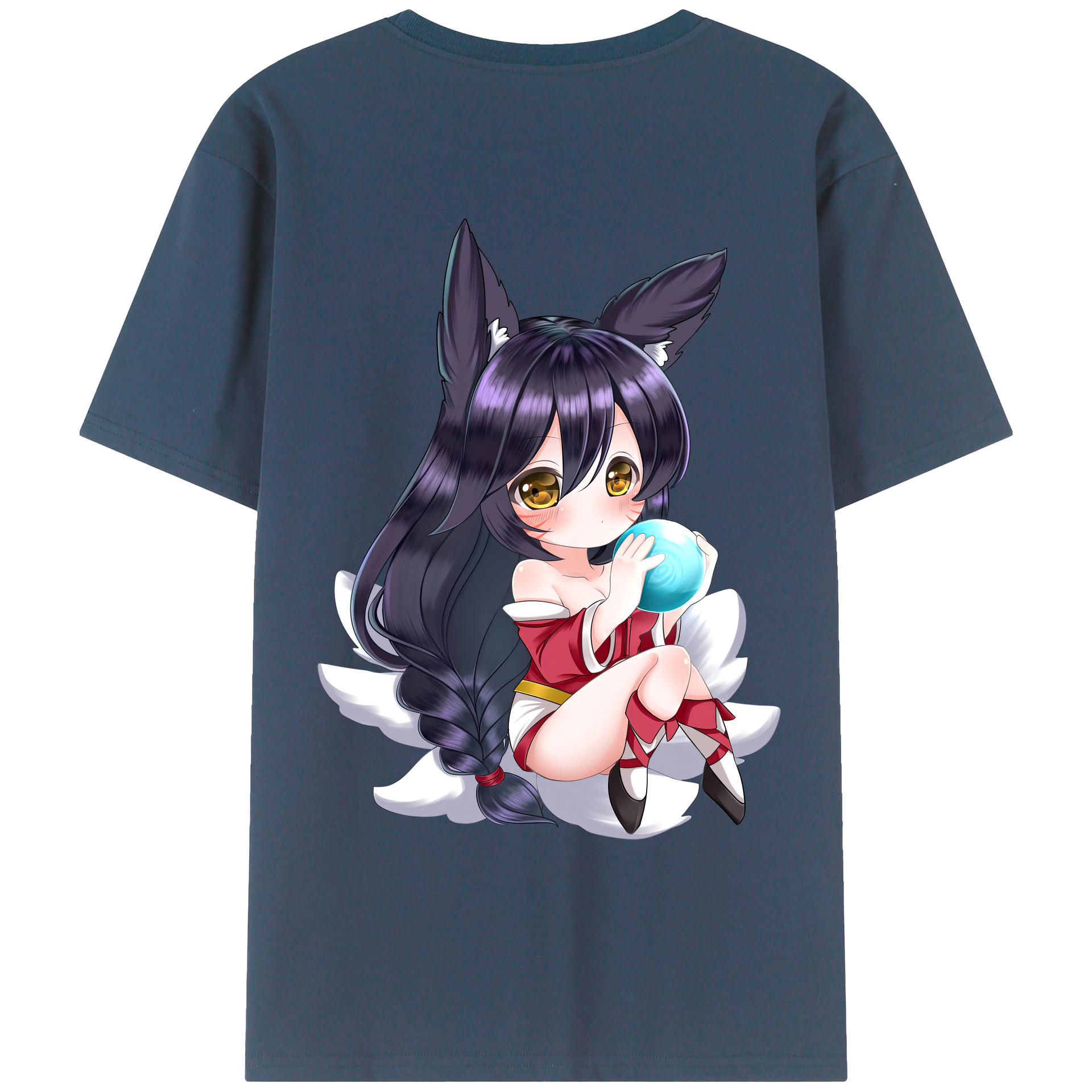 （画像用） リーグ・オブ・レジェンド League of Legends LOL 綿100％ メンズ半袖Tシャツ（バックプリント） 通気性