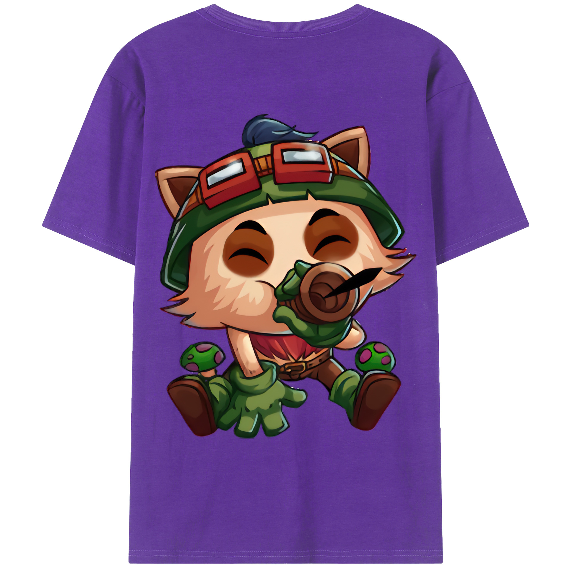（画像用） リーグ・オブ・レジェンド League of Legends LOL 綿100％ メンズ半袖Tシャツ（バックプリント） 通気性