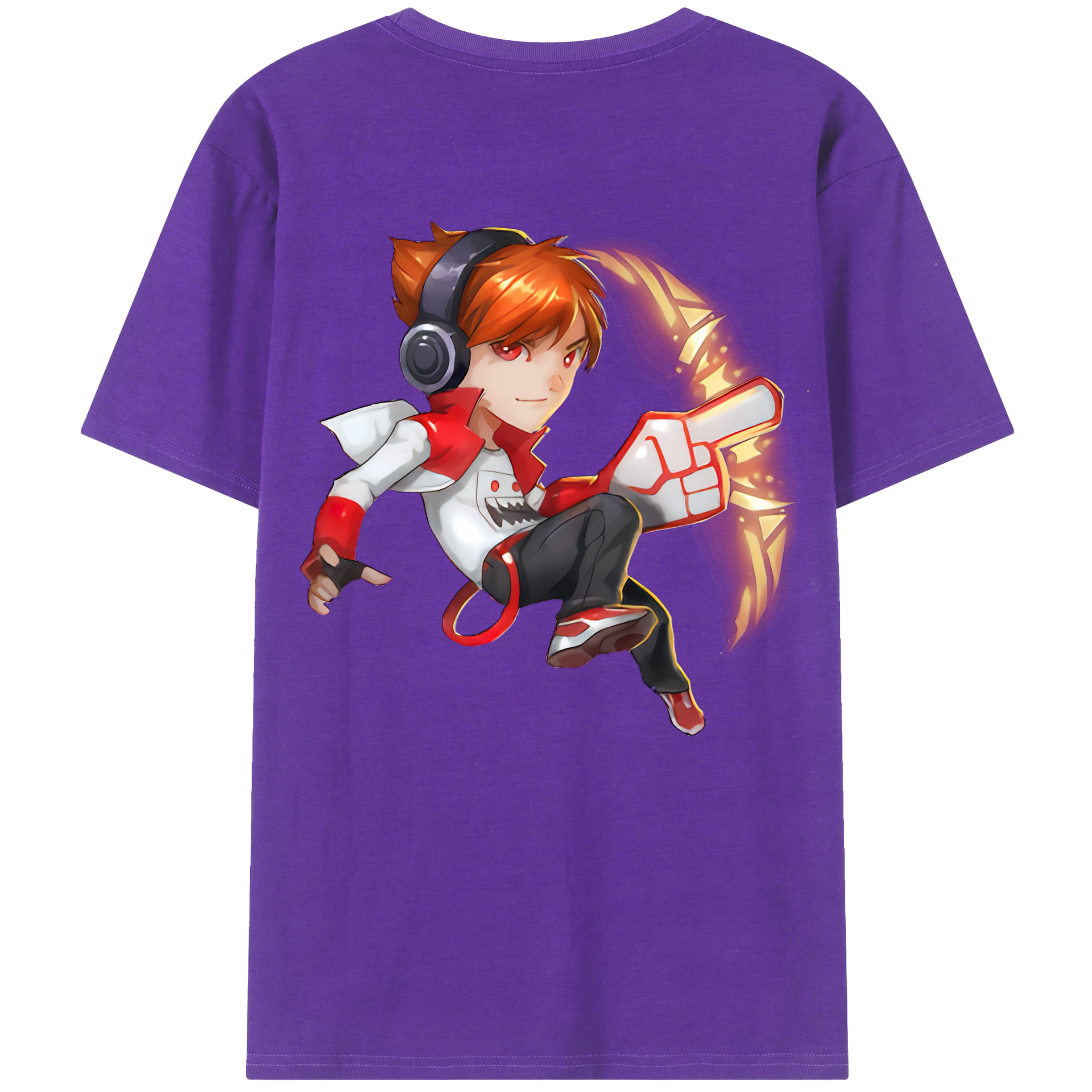 （画像用） リーグ・オブ・レジェンド League of Legends LOL 綿100％ メンズ半袖Tシャツ（バックプリント） 通気性