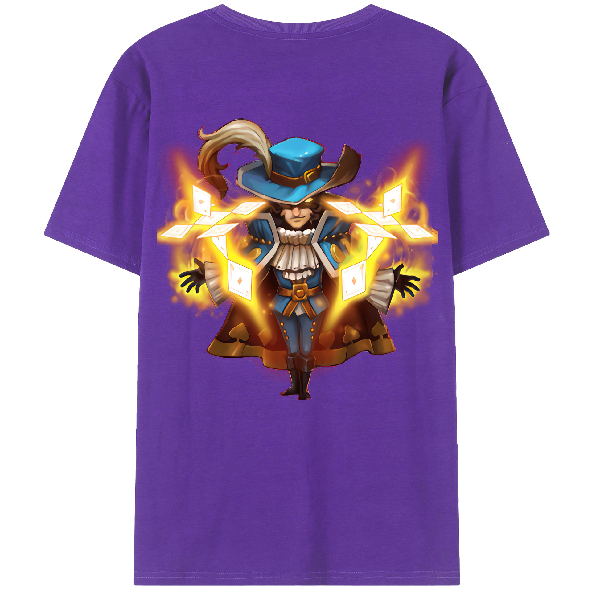 （画像用） リーグ・オブ・レジェンド League of Legends LOL 綿100％ メンズ半袖Tシャツ（バックプリント） 通気性