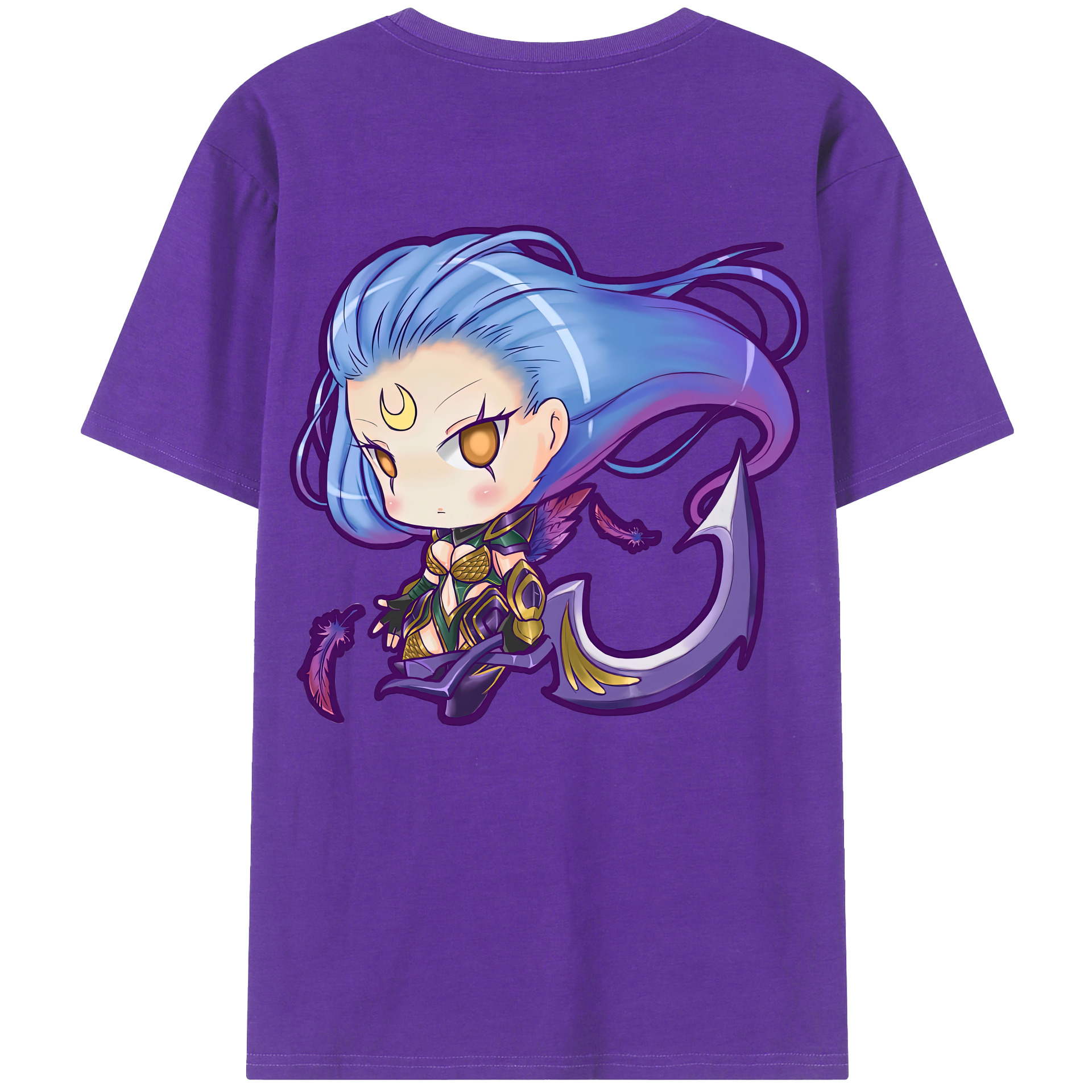 （画像用） リーグ・オブ・レジェンド League of Legends LOL 綿100％ メンズ半袖Tシャツ（バックプリント） 通気性