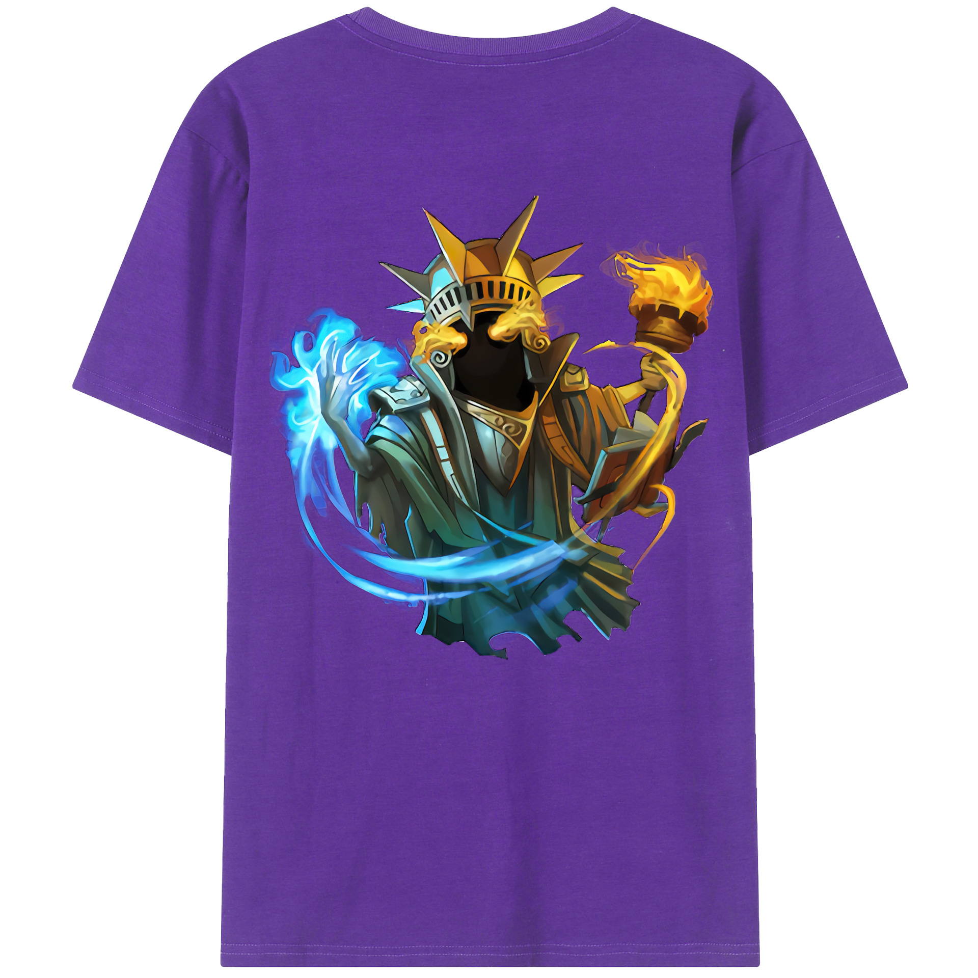 （画像用） リーグ・オブ・レジェンド League of Legends LOL 綿100％ メンズ半袖Tシャツ（バックプリント） 通気性