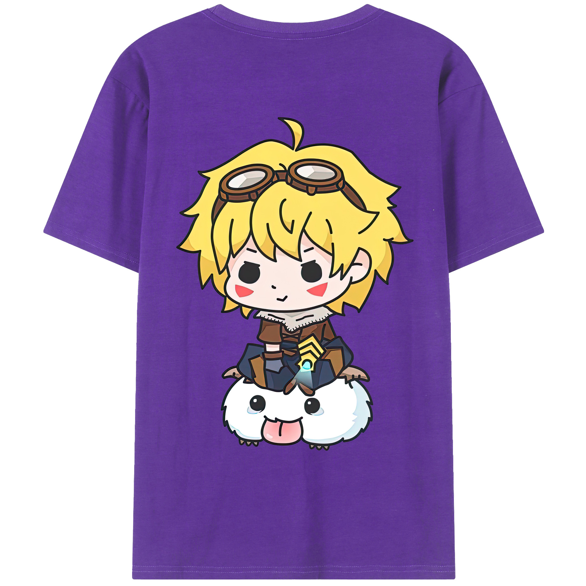 リーグ・オブ・レジェンド League of Legends LOL 綿100％ メンズ半袖Tシャツ（バックプリント） 通気性