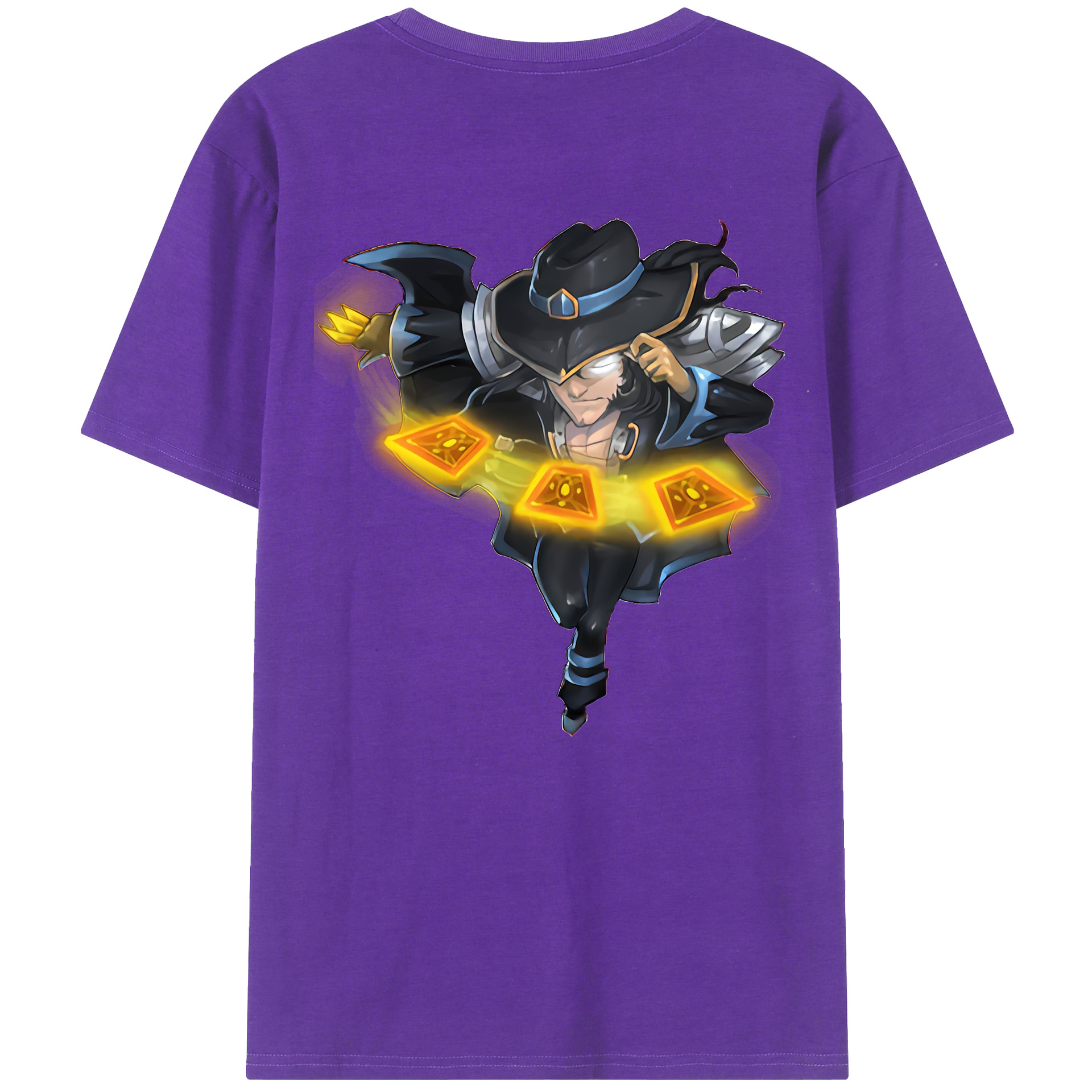 （画像用） リーグ・オブ・レジェンド League of Legends LOL 綿100％ メンズ半袖Tシャツ（バックプリント） 通気性