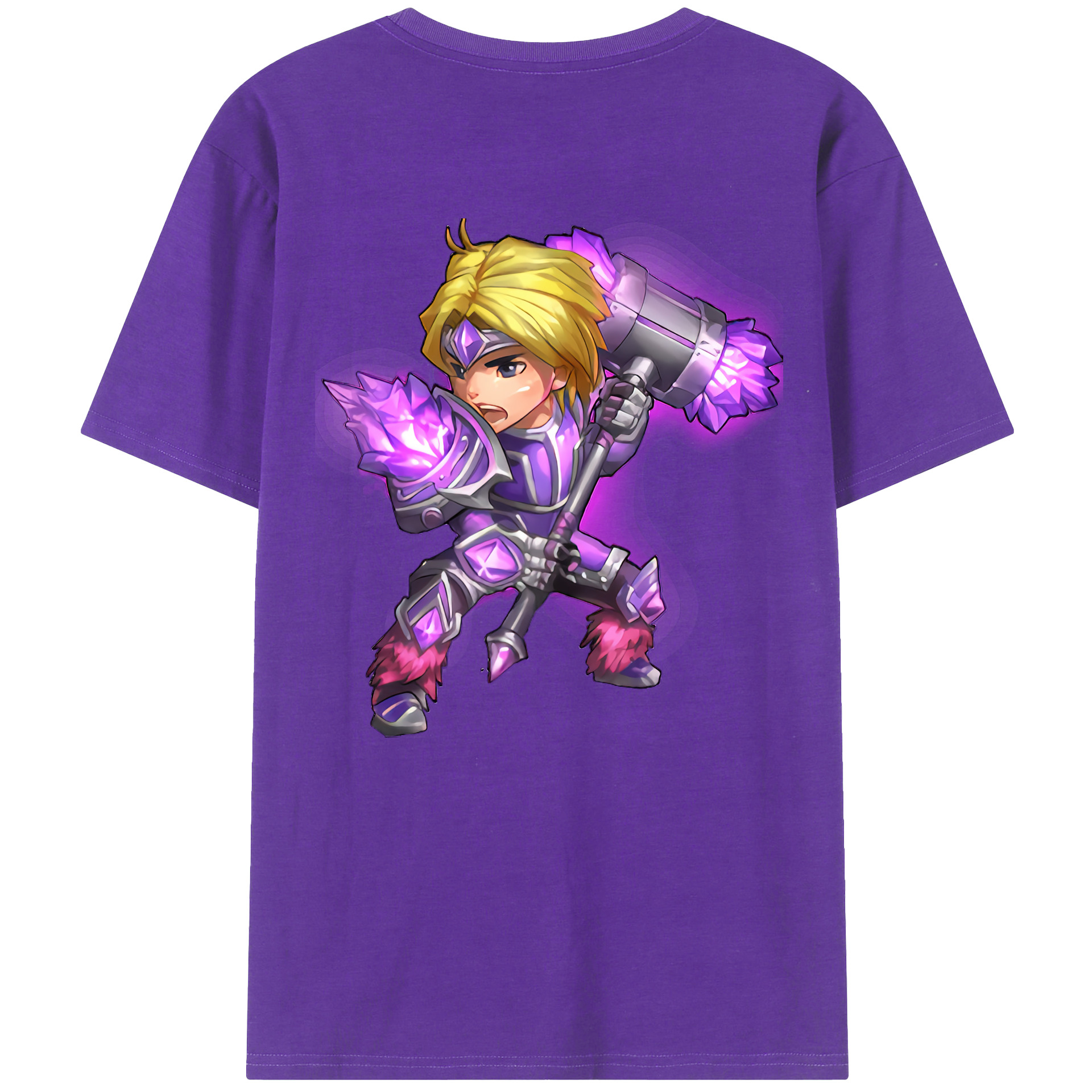 （画像用） リーグ・オブ・レジェンド League of Legends LOL 綿100％ メンズ半袖Tシャツ（バックプリント） 通気性