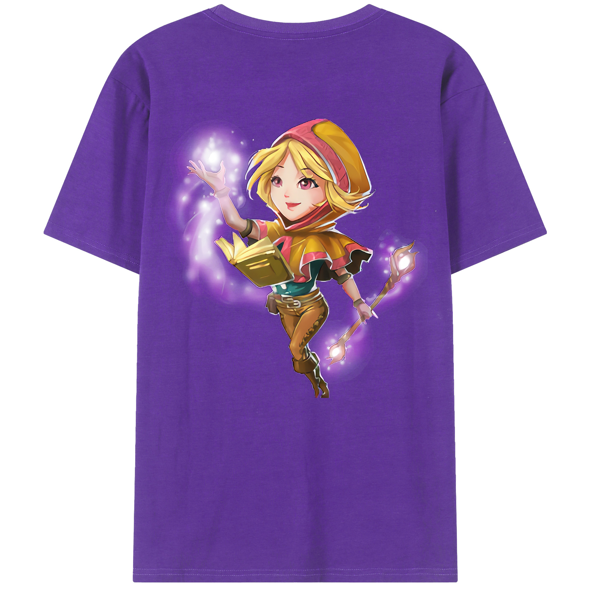 （画像用） リーグ・オブ・レジェンド League of Legends LOL 綿100％ メンズ半袖Tシャツ（バックプリント） 通気性