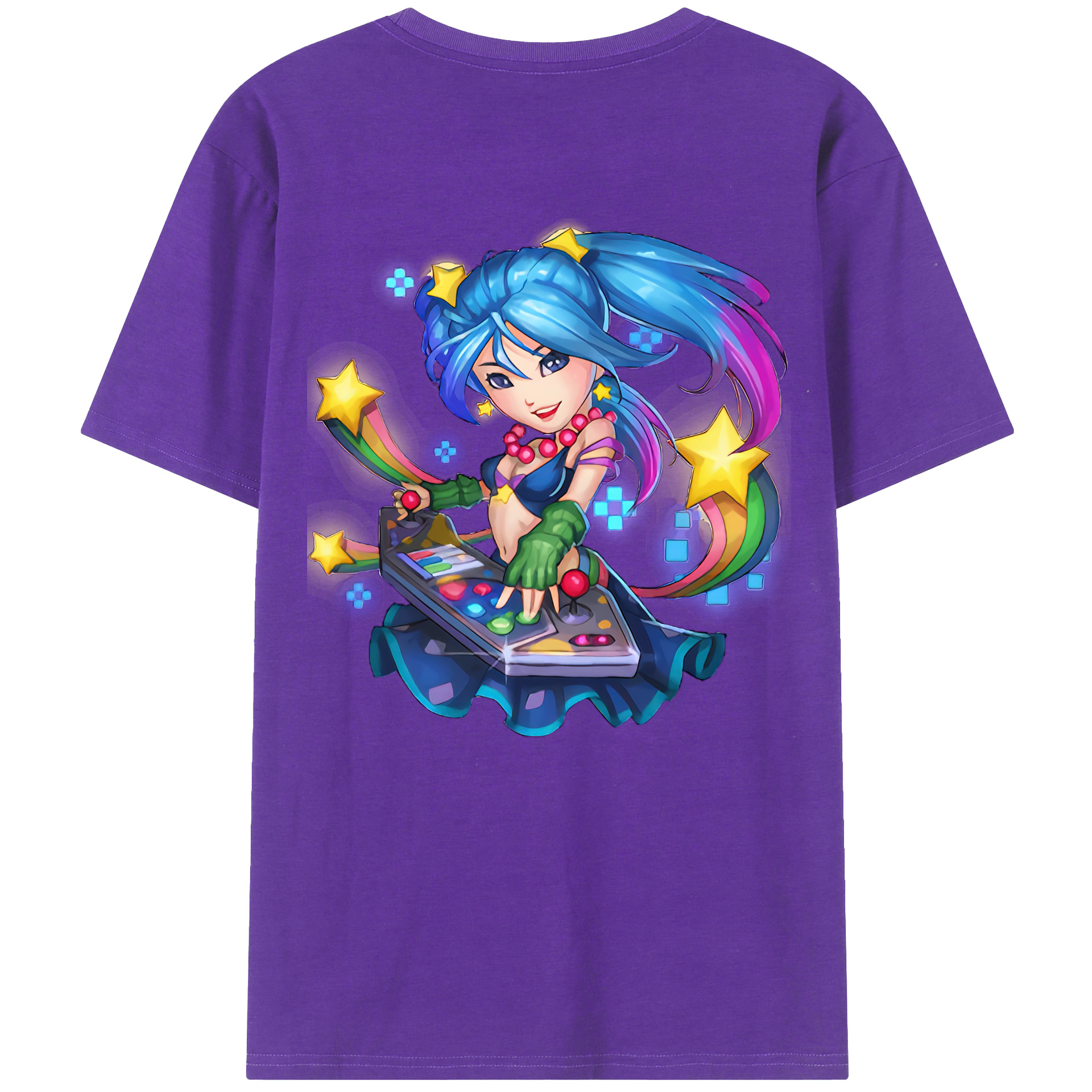 （画像用） リーグ・オブ・レジェンド League of Legends LOL 綿100％ メンズ半袖Tシャツ（バックプリント） 通気性