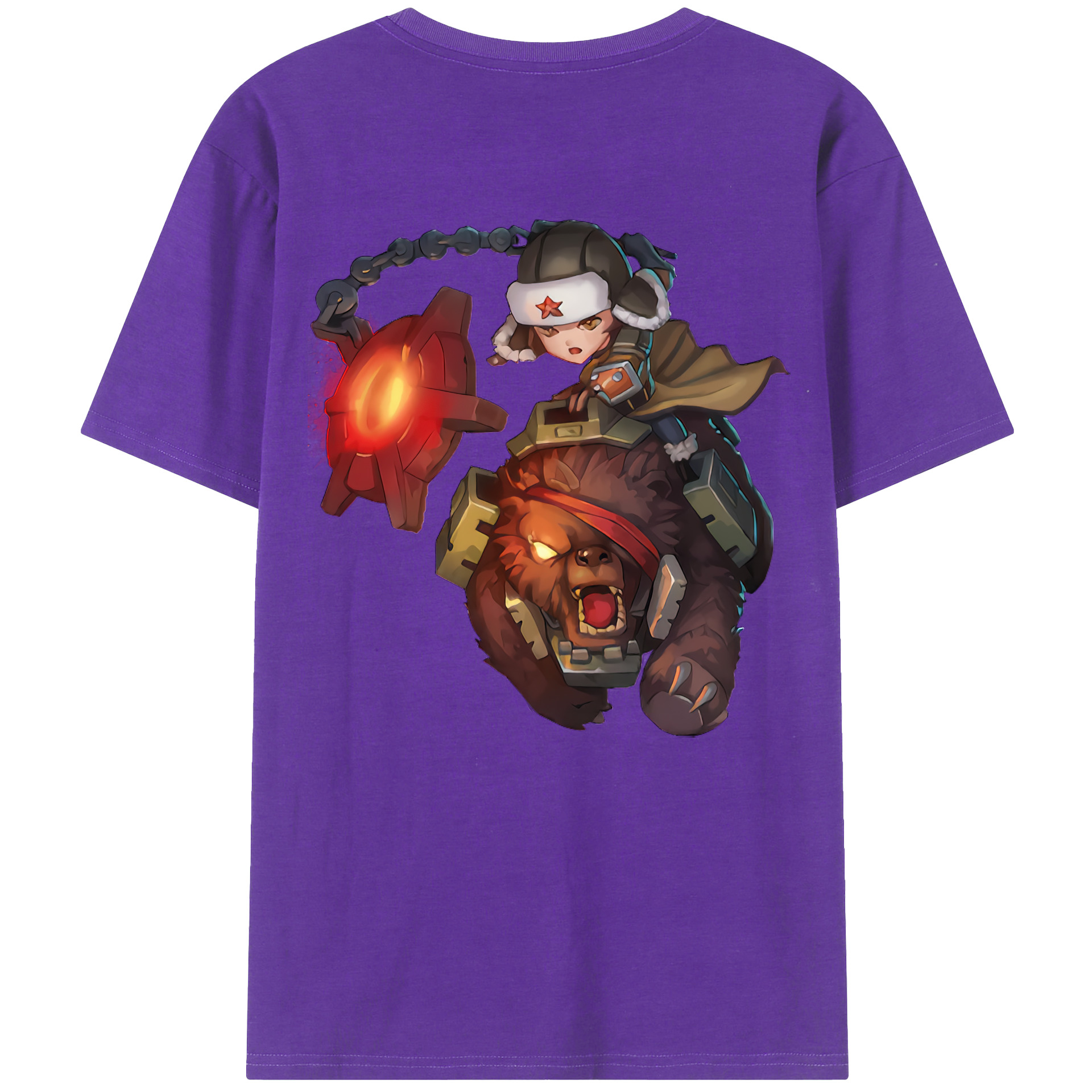 （画像用） リーグ・オブ・レジェンド League of Legends LOL 綿100％ メンズ半袖Tシャツ（バックプリント） 通気性