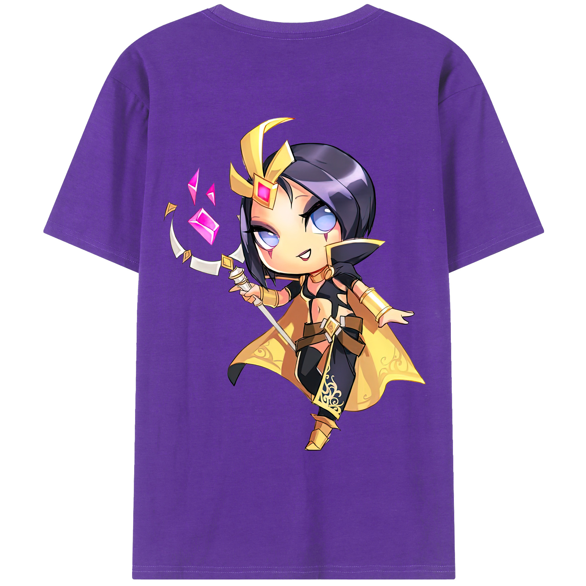 （画像用） リーグ・オブ・レジェンド League of Legends LOL 綿100％ メンズ半袖Tシャツ（バックプリント） 通気性