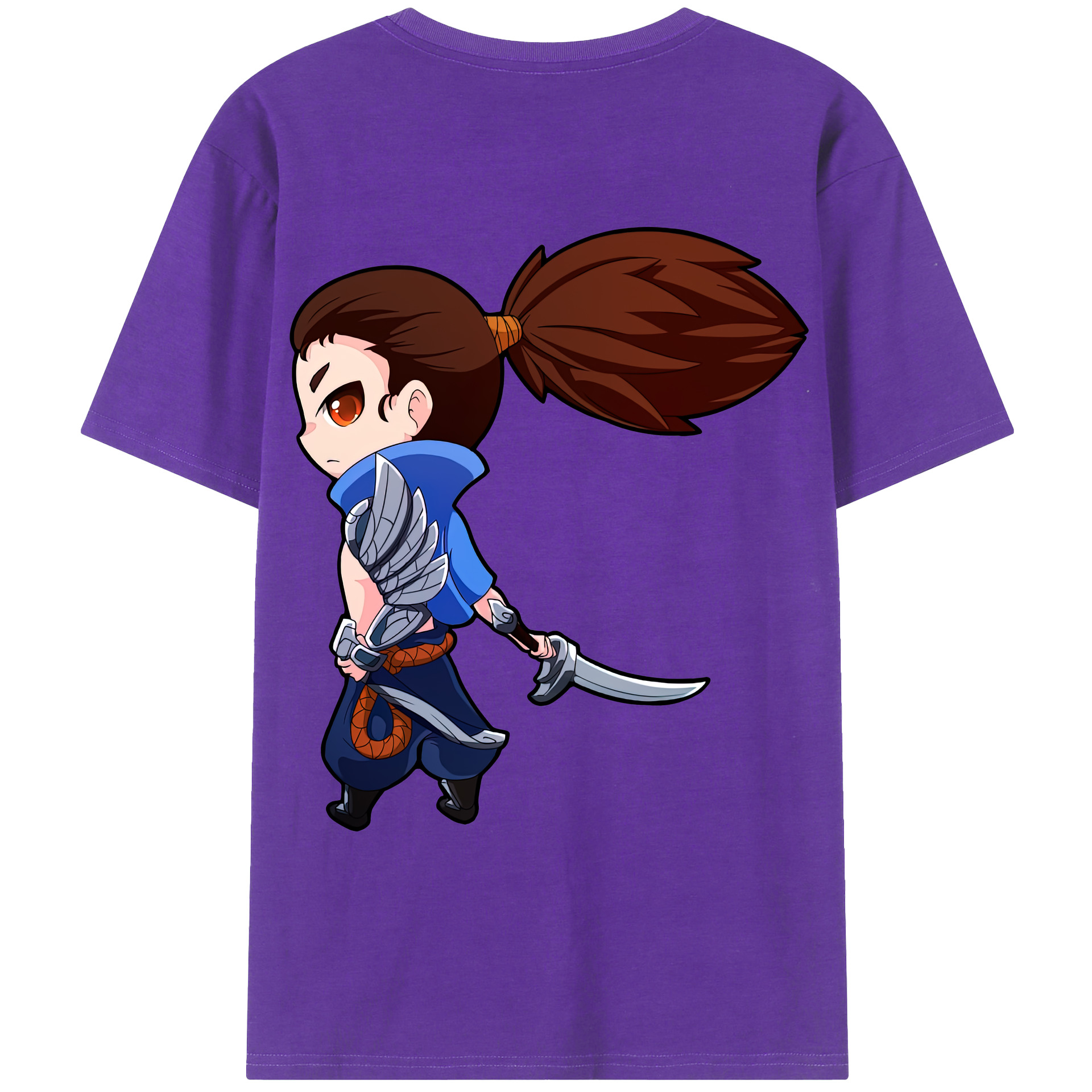 リーグ・オブ・レジェンド League of Legends LOL 綿100％ メンズ半袖Tシャツ（バックプリント） 通気性