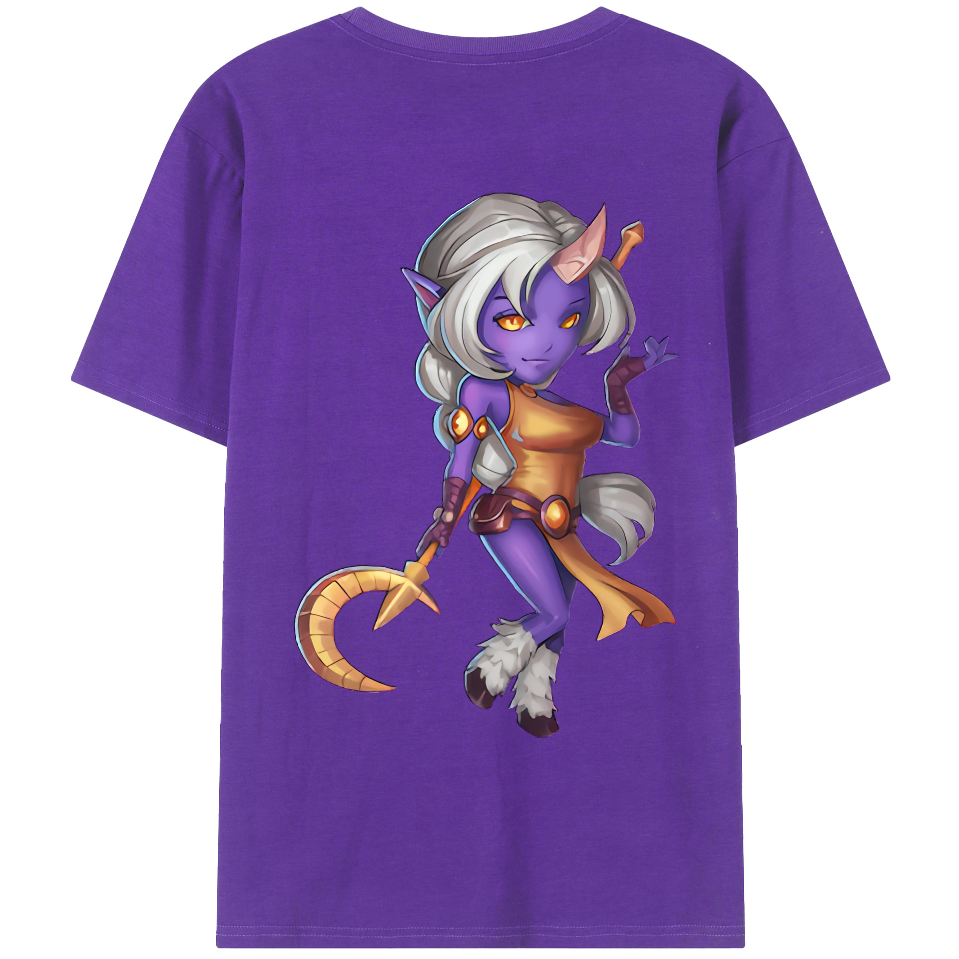 （画像用） リーグ・オブ・レジェンド League of Legends LOL 綿100％ メンズ半袖Tシャツ（バックプリント） 通気性
