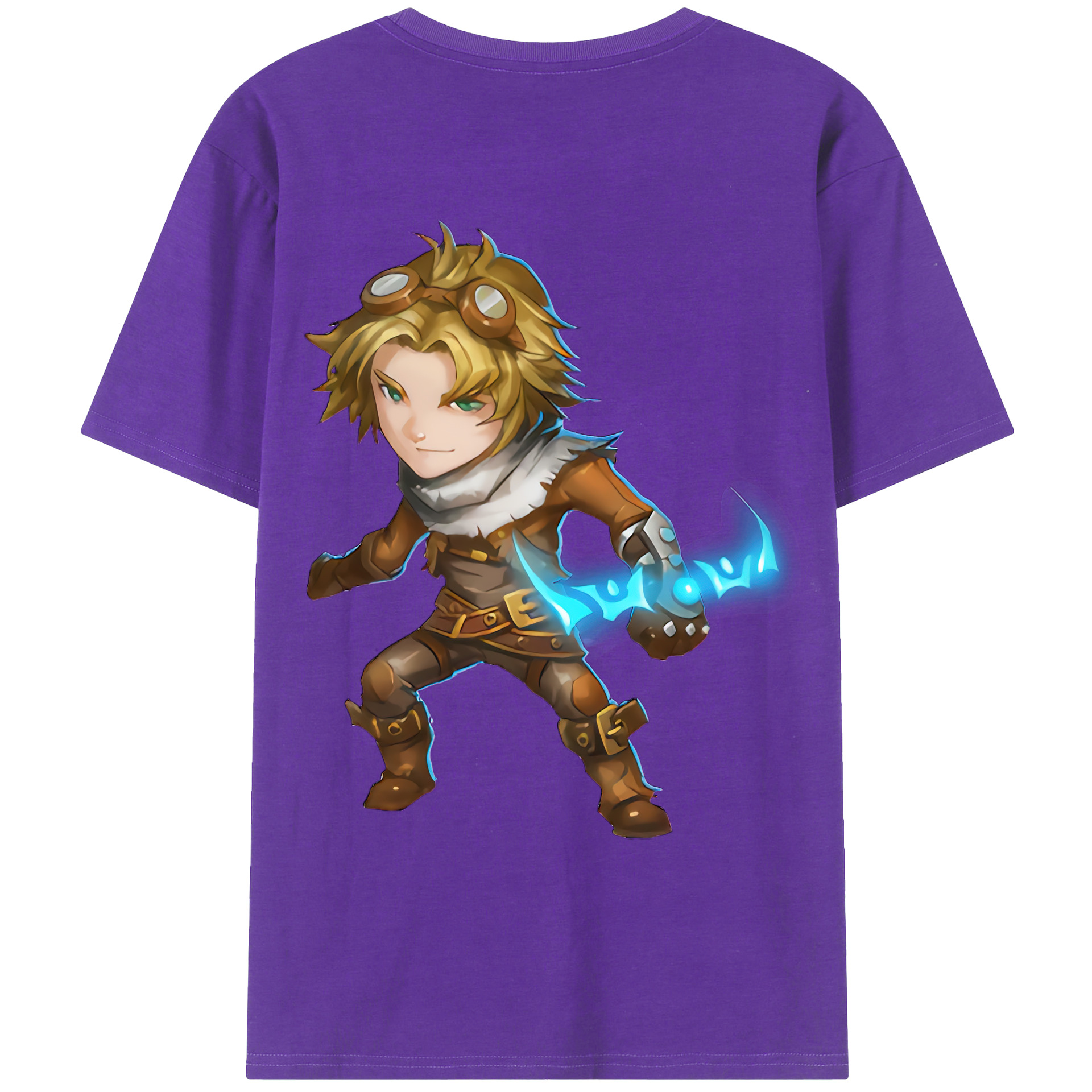 （画像用） リーグ・オブ・レジェンド League of Legends LOL 綿100％ メンズ半袖Tシャツ（バックプリント） 通気性