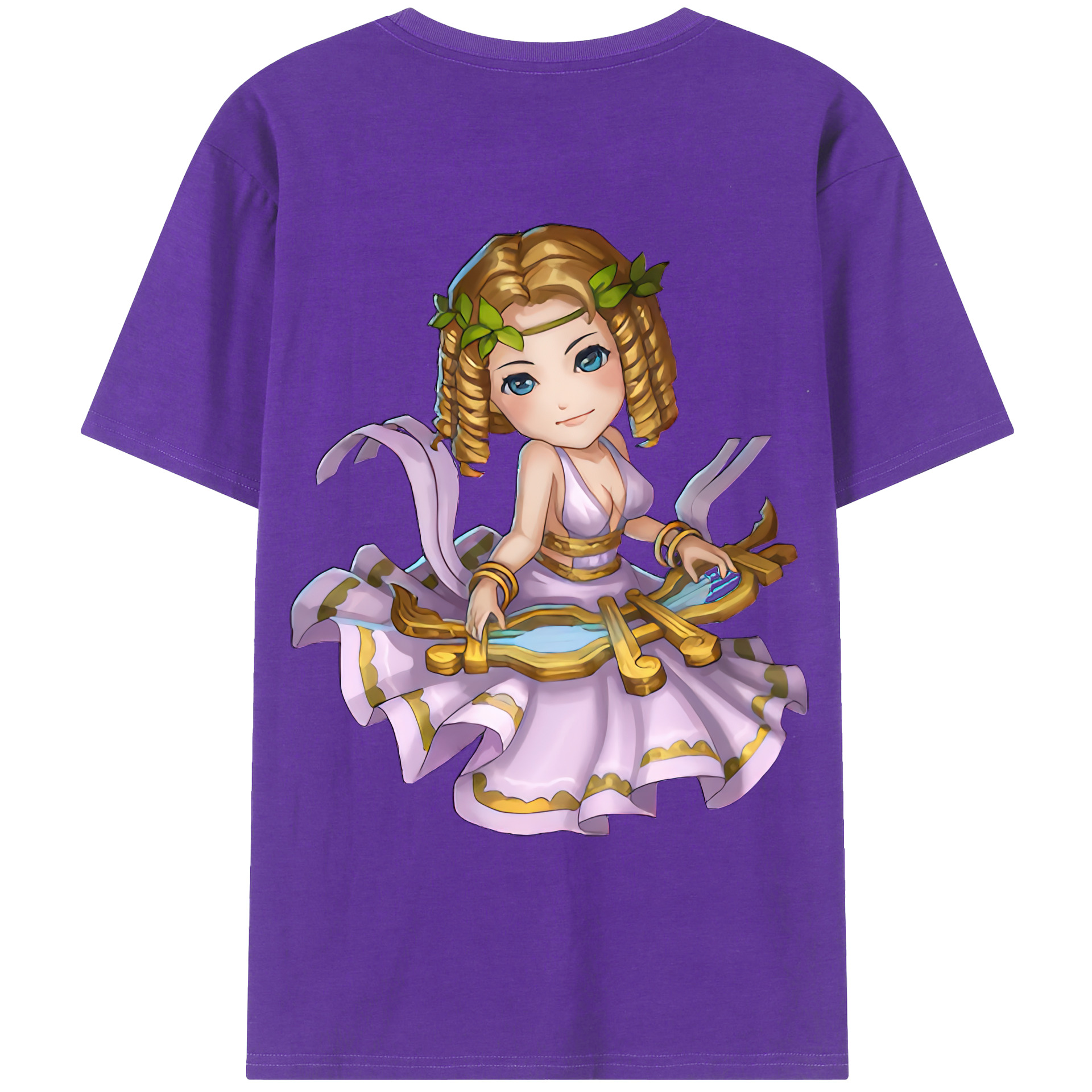 （画像用） リーグ・オブ・レジェンド League of Legends LOL 綿100％ メンズ半袖Tシャツ（バックプリント） 通気性