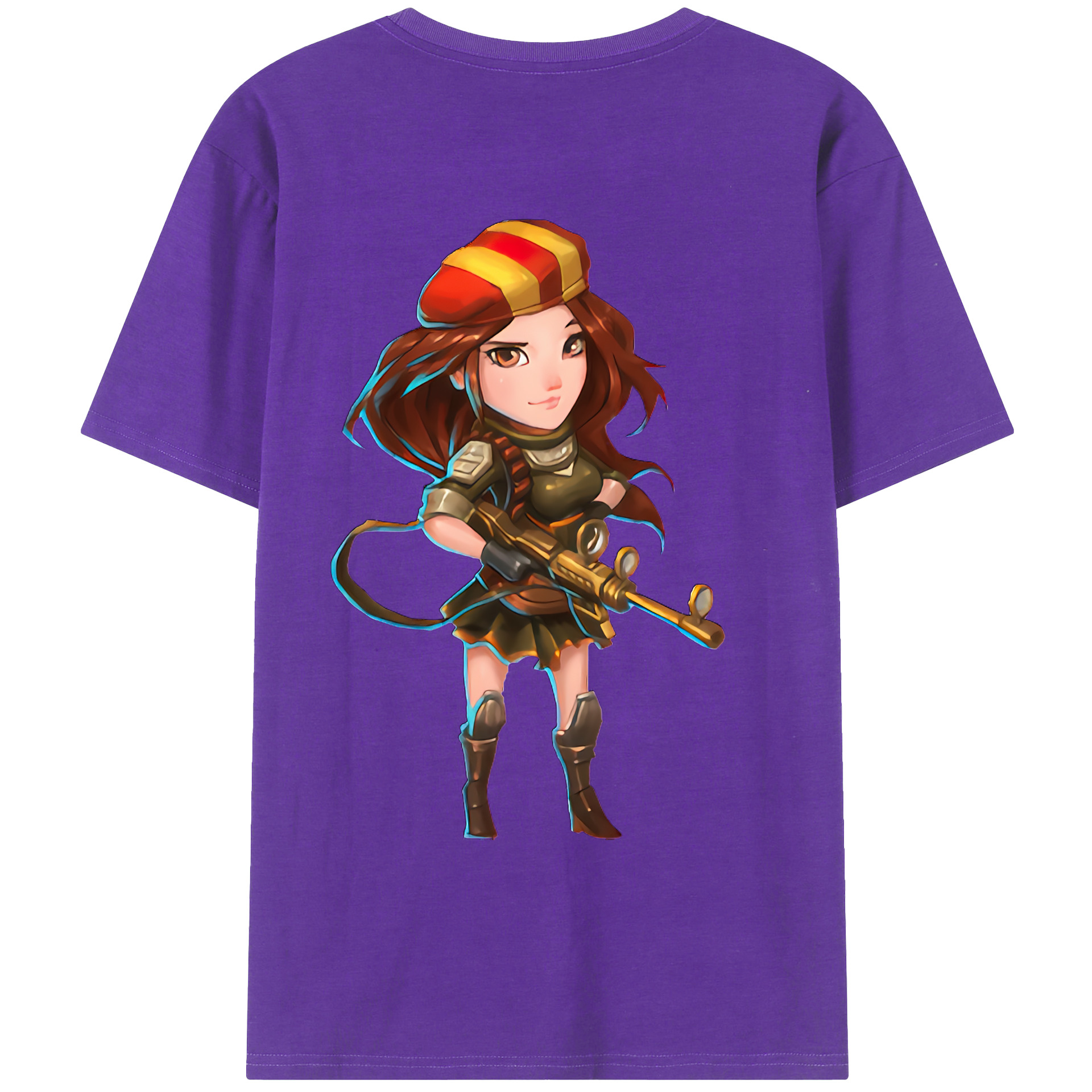 （画像用） リーグ・オブ・レジェンド League of Legends LOL 綿100％ メンズ半袖Tシャツ（バックプリント） 通気性
