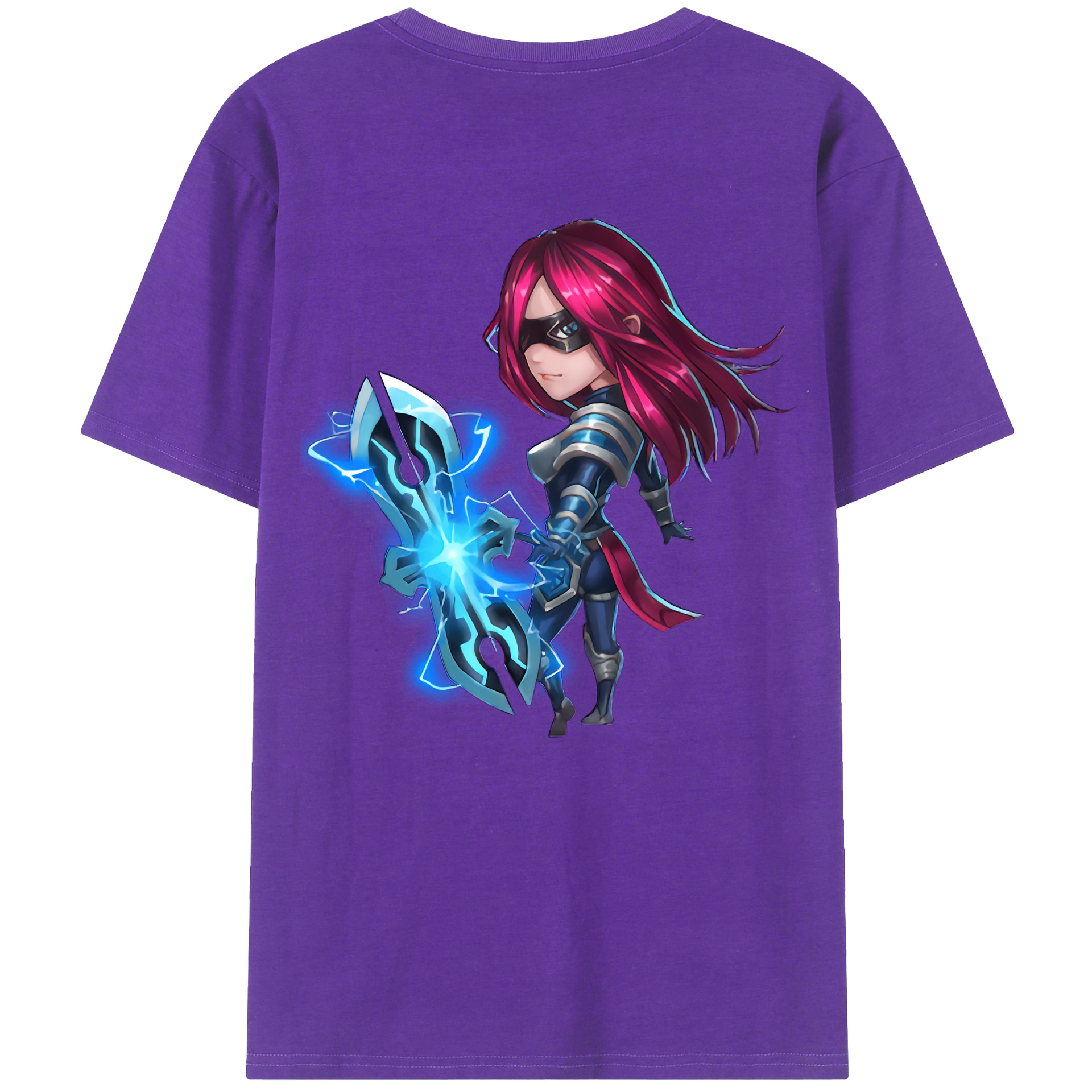（画像用） リーグ・オブ・レジェンド League of Legends LOL 綿100％ メンズ半袖Tシャツ（バックプリント） 通気性
