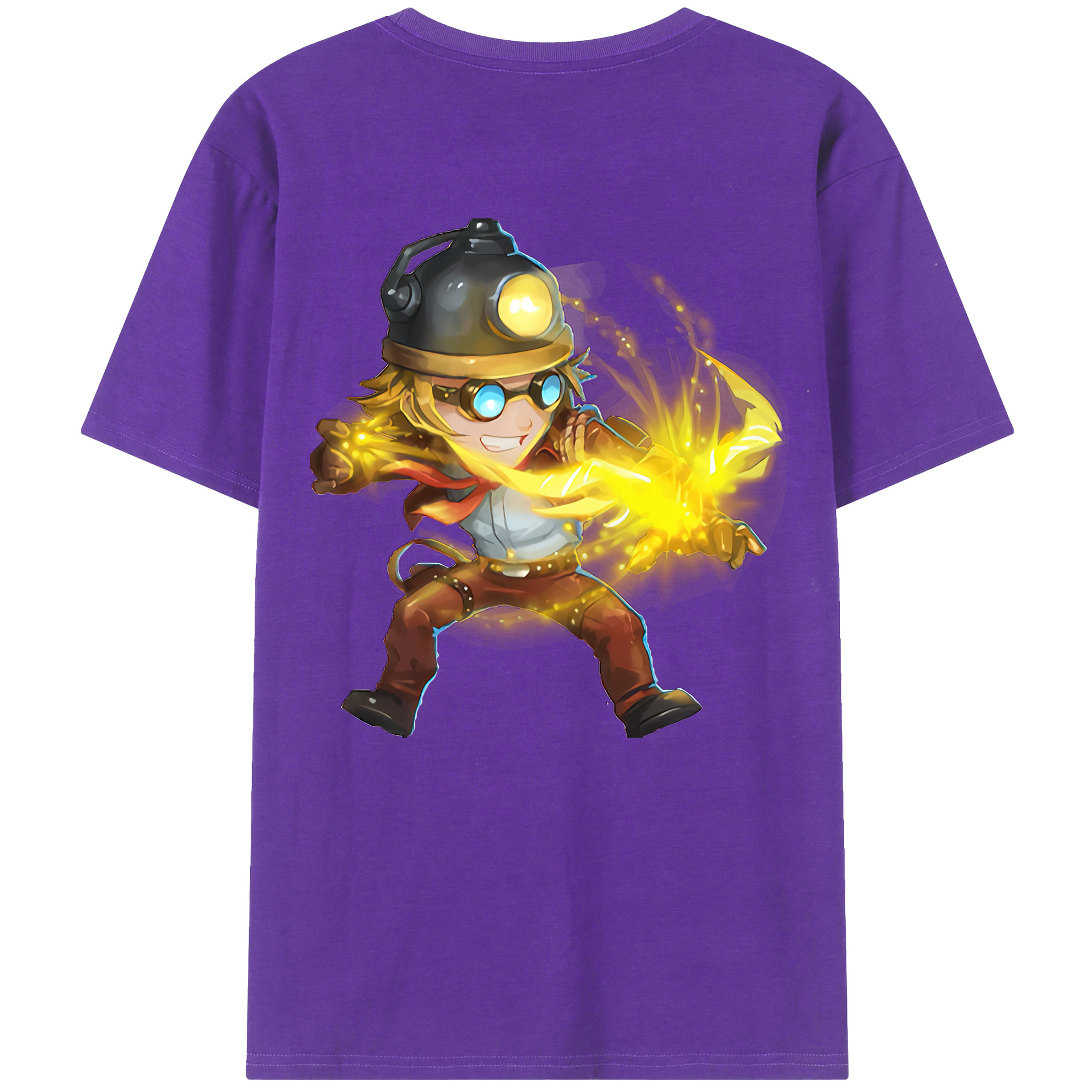 （画像用） リーグ・オブ・レジェンド League of Legends LOL 綿100％ メンズ半袖Tシャツ（バックプリント） 通気性