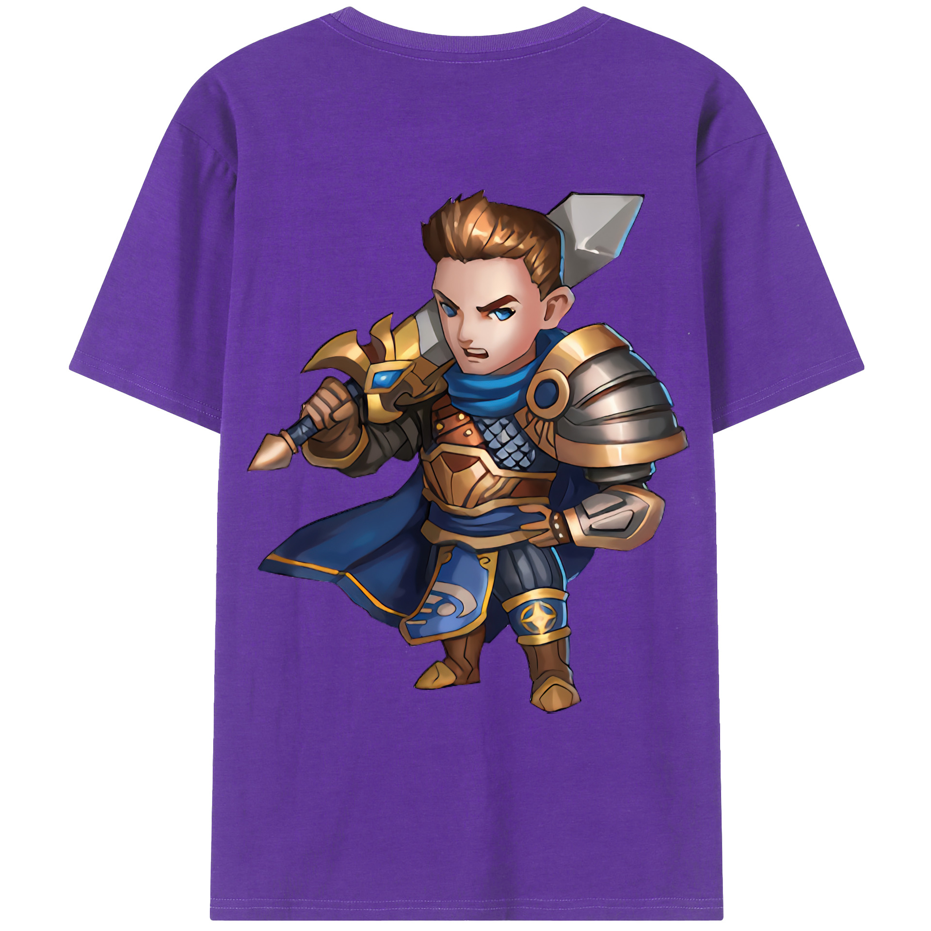 （画像用） リーグ・オブ・レジェンド League of Legends LOL 綿100％ メンズ半袖Tシャツ（バックプリント） 通気性
