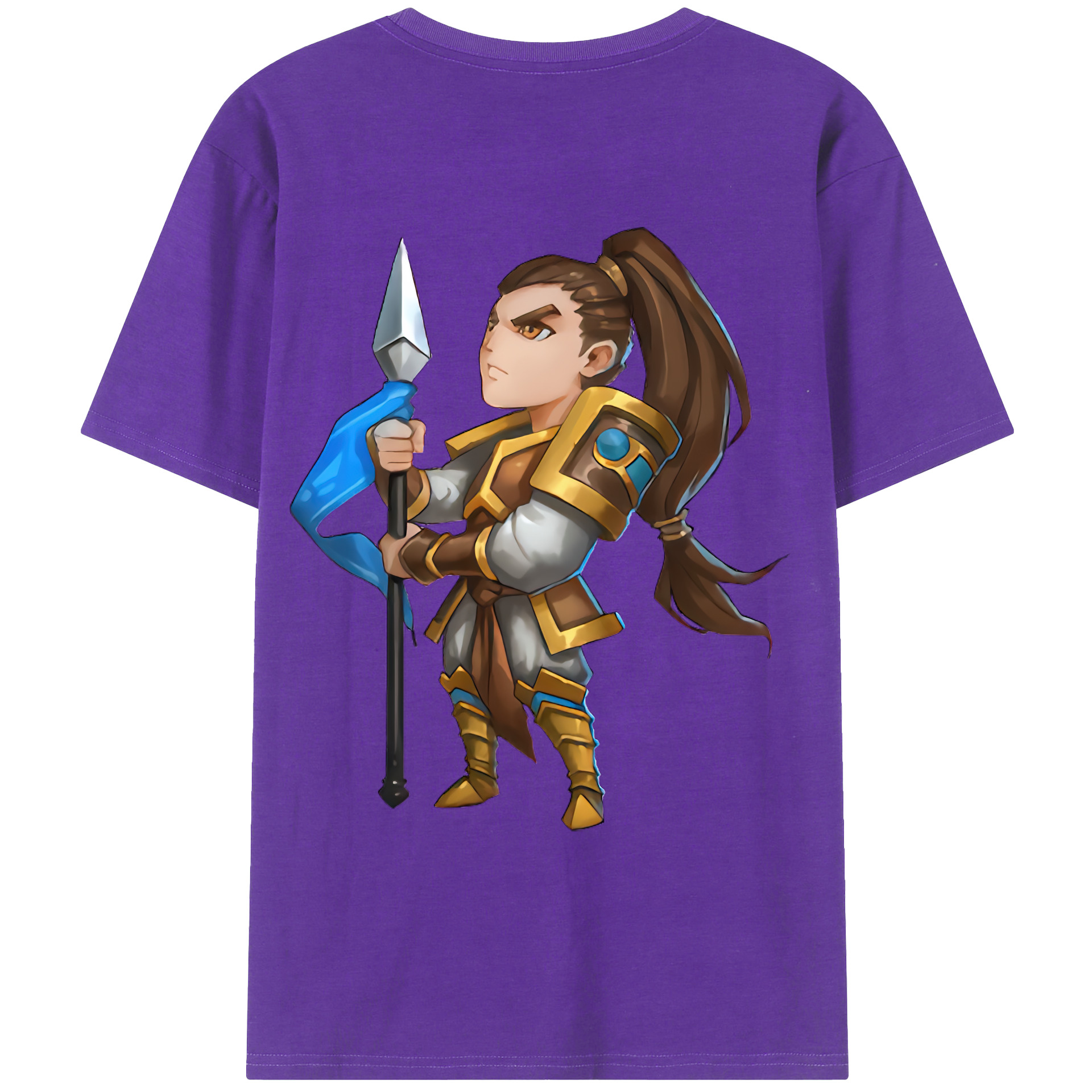 （画像用） リーグ・オブ・レジェンド League of Legends LOL 綿100％ メンズ半袖Tシャツ（バックプリント） 通気性