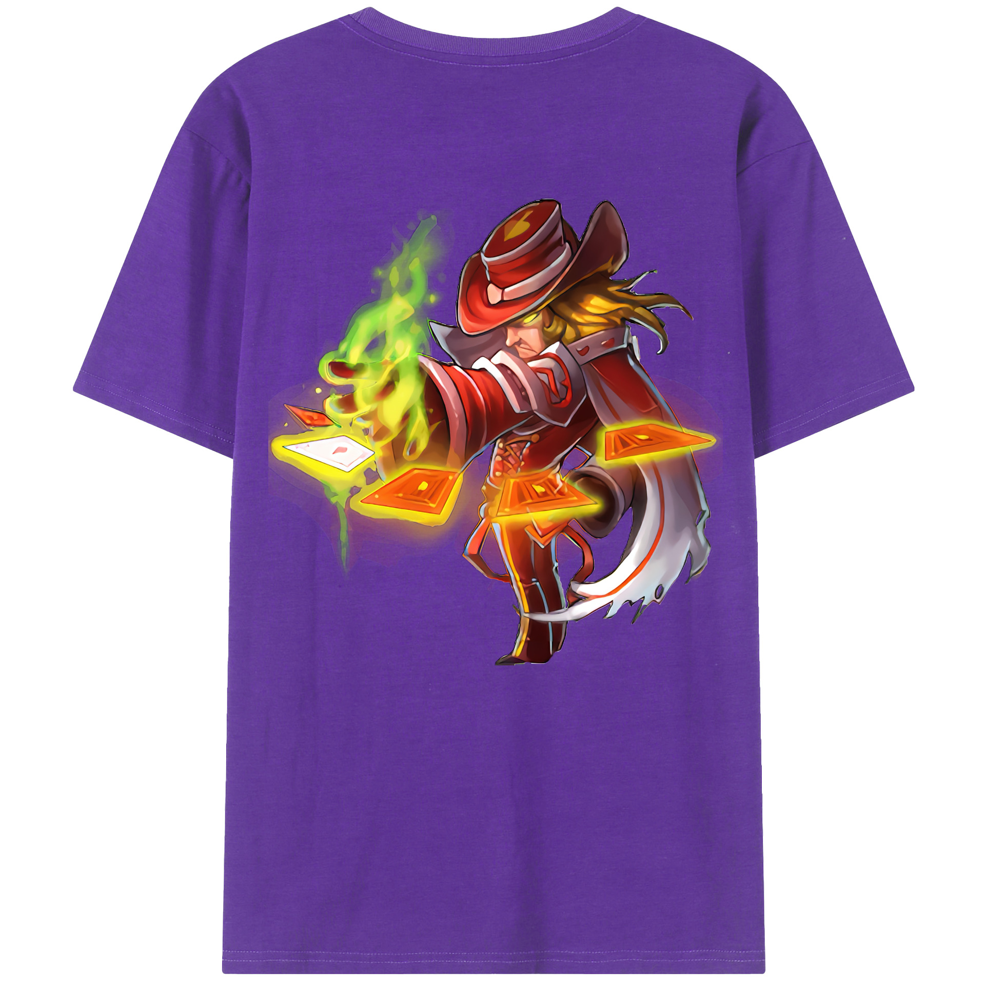 （画像用） リーグ・オブ・レジェンド League of Legends LOL 綿100％ メンズ半袖Tシャツ（バックプリント） 通気性