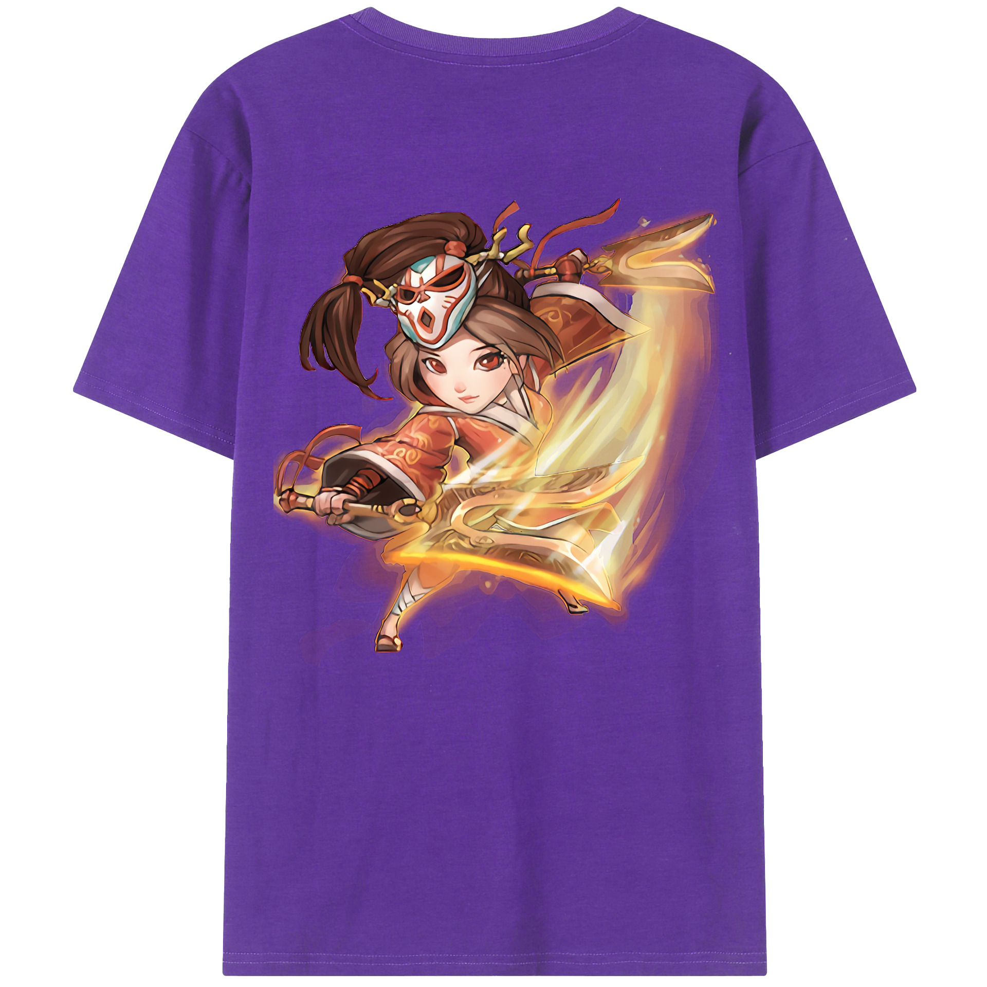 （画像用） リーグ・オブ・レジェンド League of Legends LOL 綿100％ メンズ半袖Tシャツ（バックプリント） 通気性