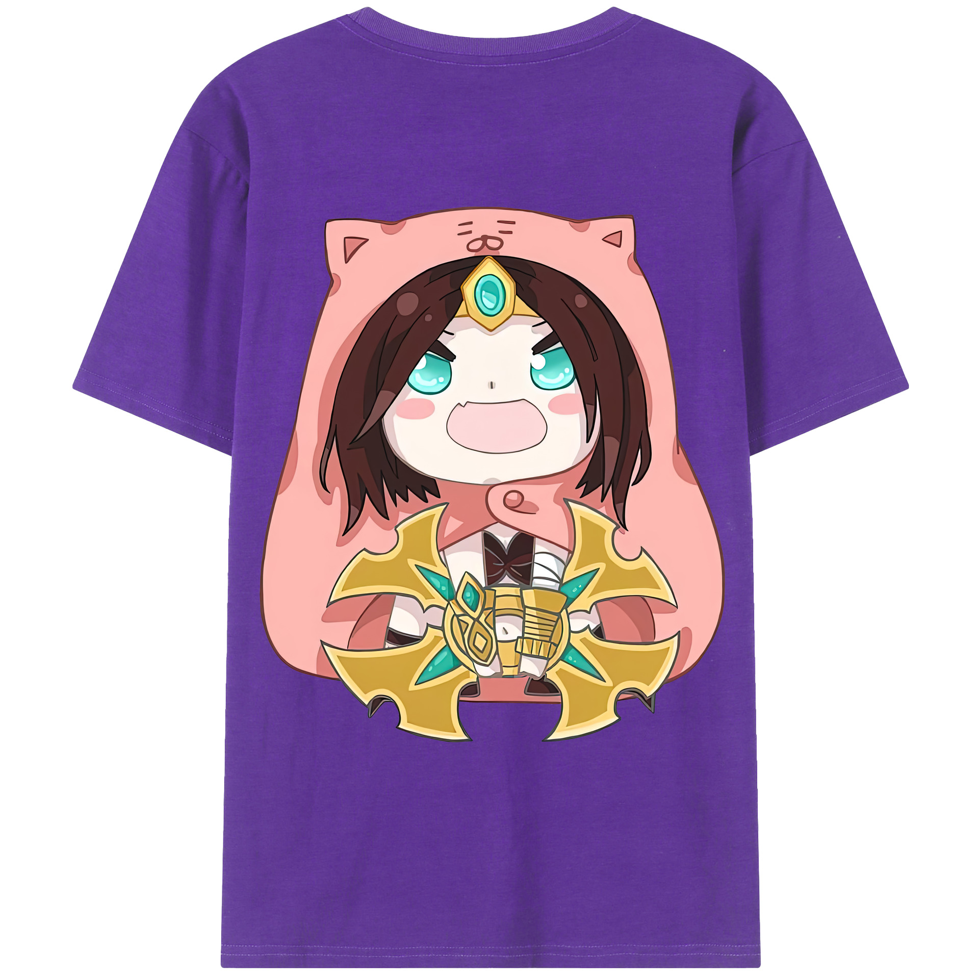 （画像用） リーグ・オブ・レジェンド League of Legends LOL 綿100％ メンズ半袖Tシャツ（バックプリント） 通気性