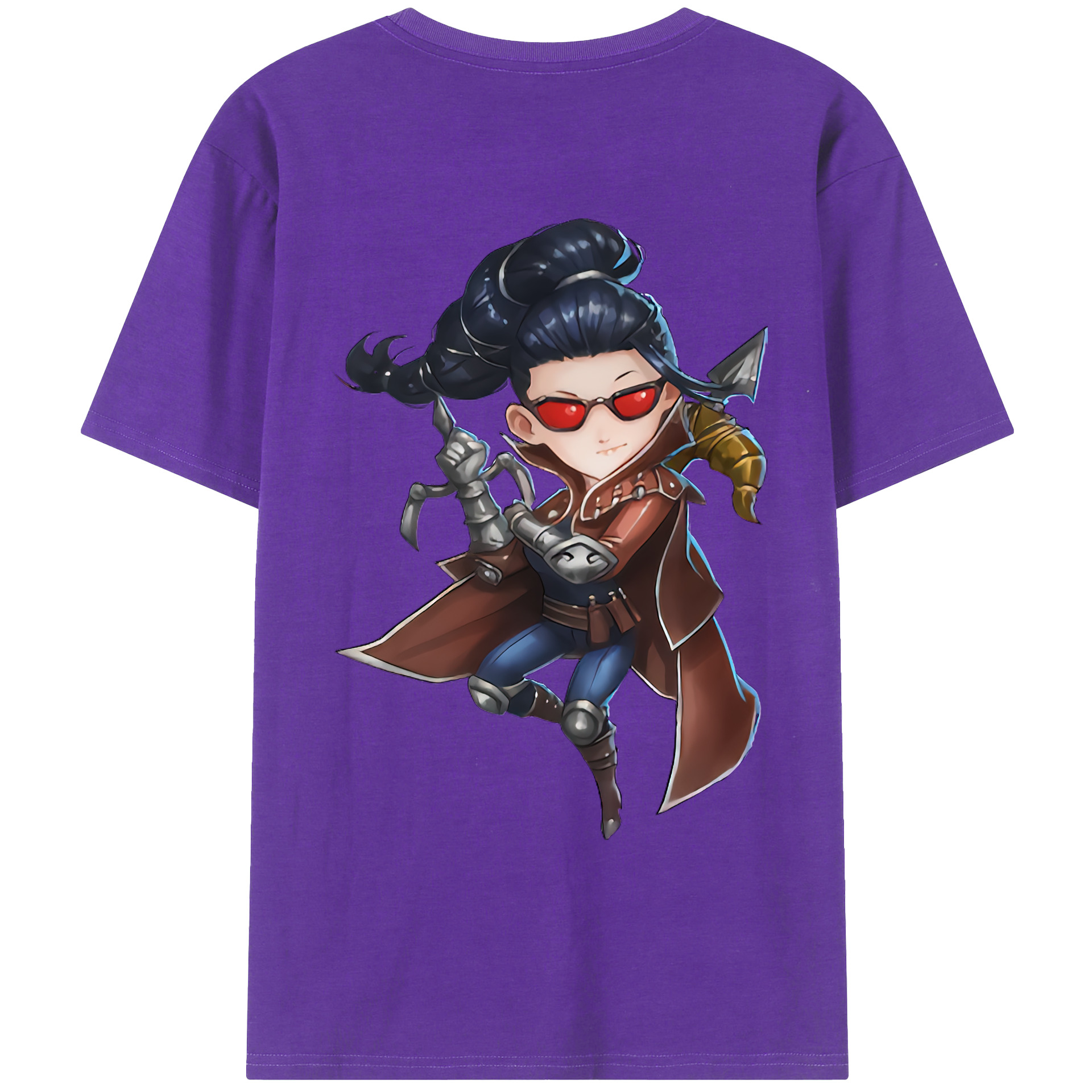 （画像用） リーグ・オブ・レジェンド League of Legends LOL 綿100％ メンズ半袖Tシャツ（バックプリント） 通気性