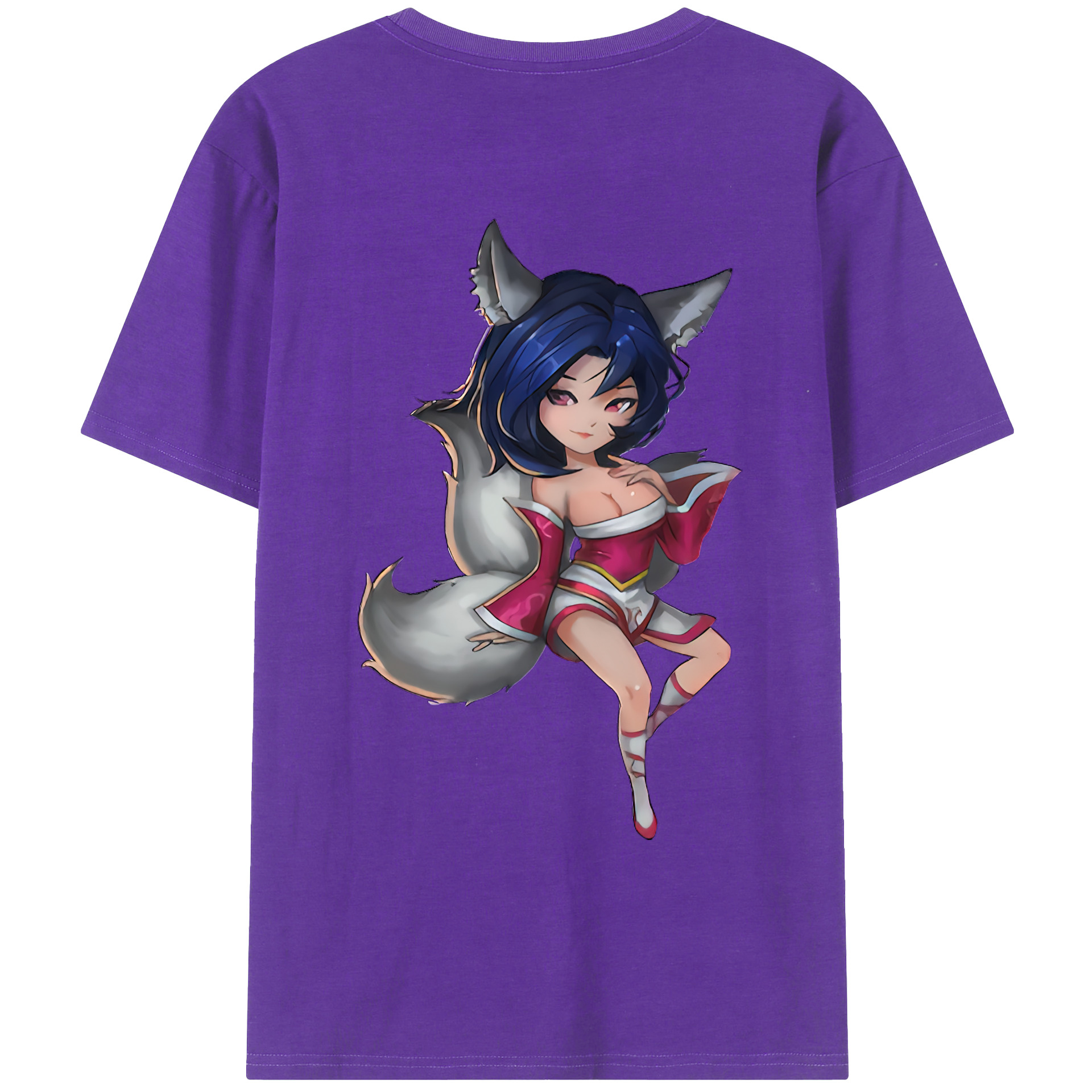 （画像用） リーグ・オブ・レジェンド League of Legends LOL 綿100％ メンズ半袖Tシャツ（バックプリント） 通気性