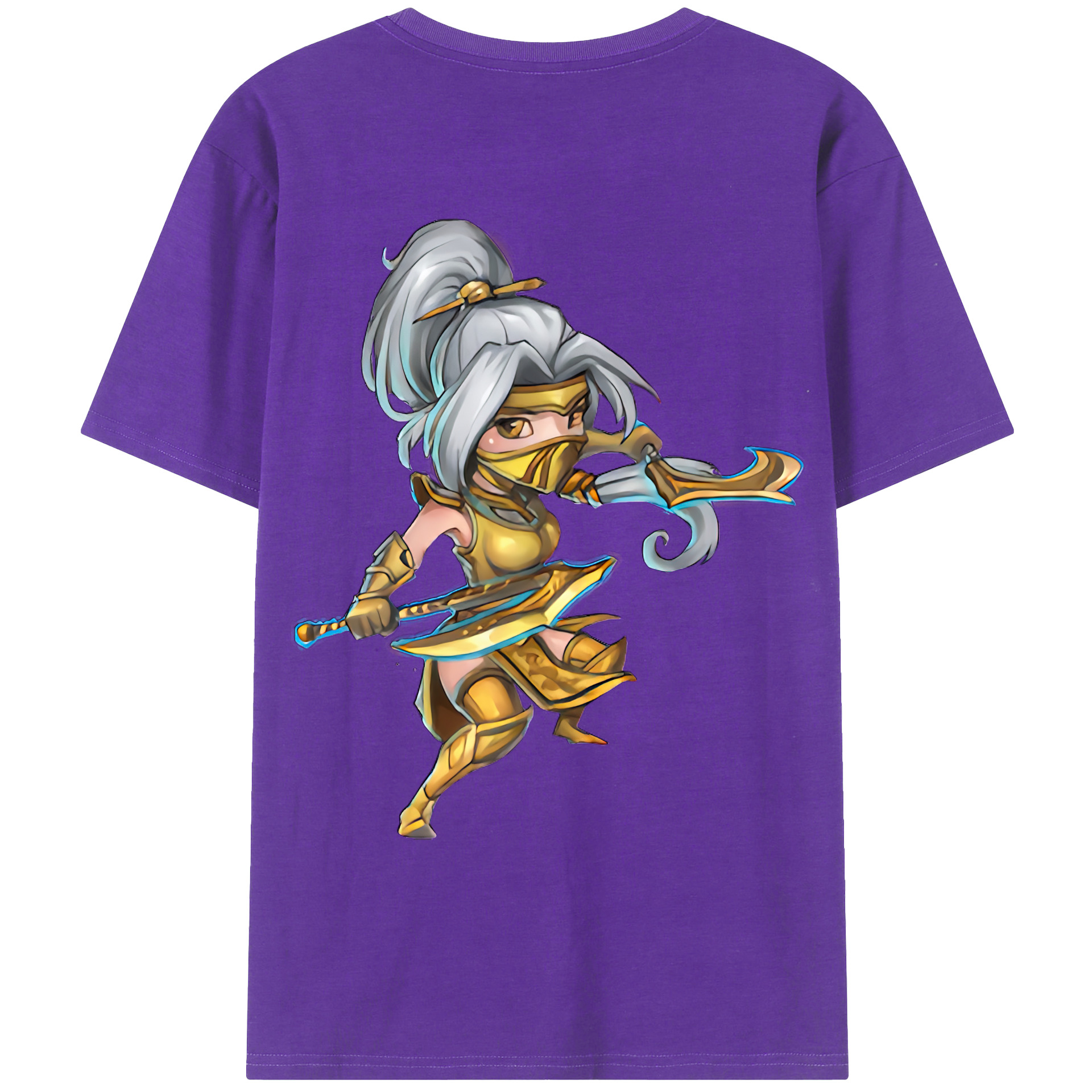 （画像用） リーグ・オブ・レジェンド League of Legends LOL 綿100％ メンズ半袖Tシャツ（バックプリント） 通気性