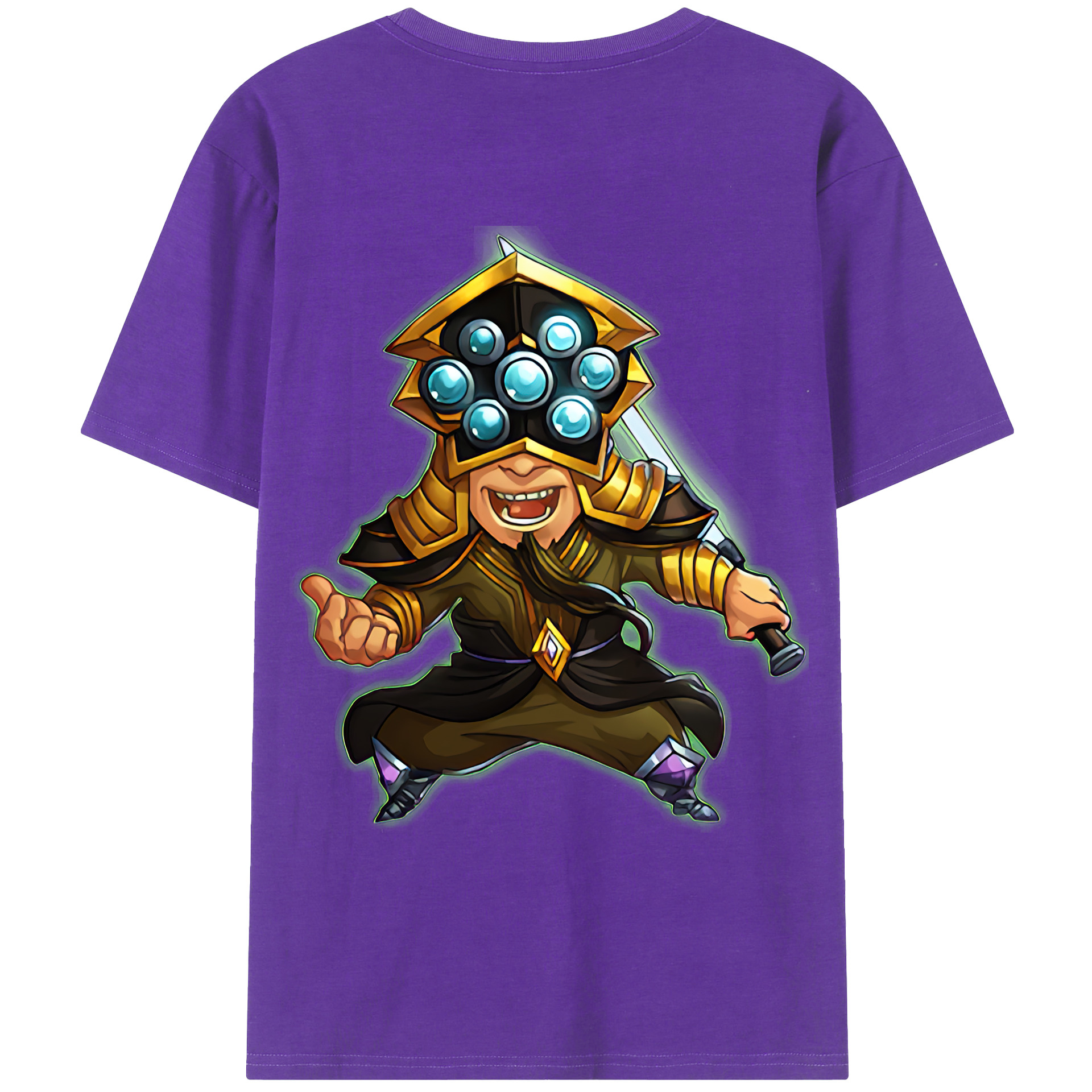（画像用） リーグ・オブ・レジェンド League of Legends LOL 綿100％ メンズ半袖Tシャツ（バックプリント） 通気性