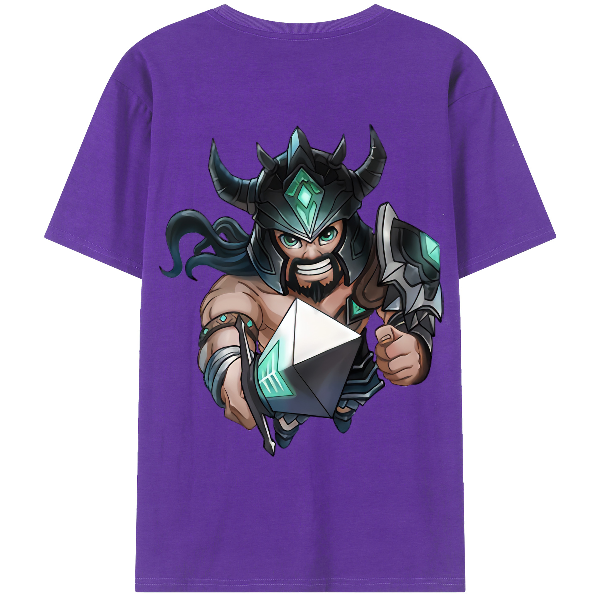 （画像用） リーグ・オブ・レジェンド League of Legends LOL 綿100％ メンズ半袖Tシャツ（バックプリント） 通気性