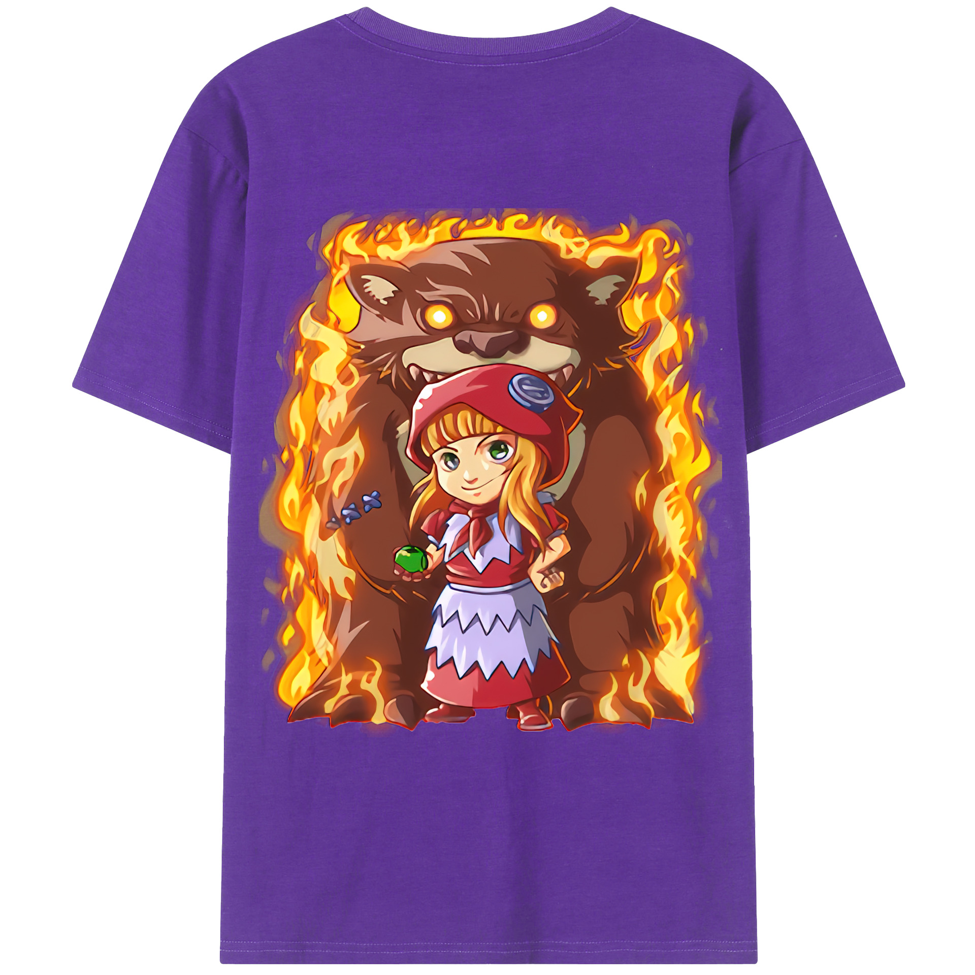 （画像用） リーグ・オブ・レジェンド League of Legends LOL 綿100％ メンズ半袖Tシャツ（バックプリント） 通気性