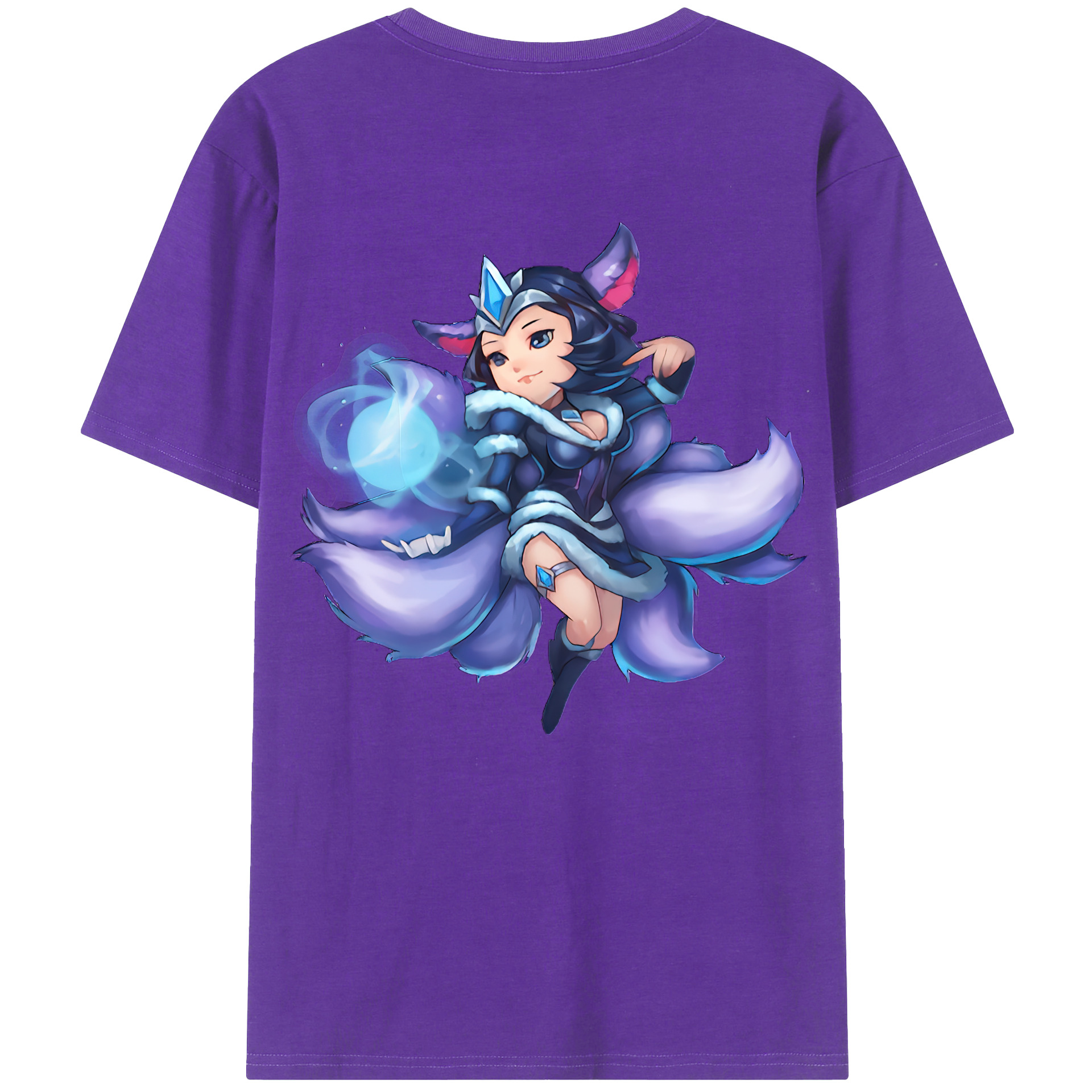 （画像用） リーグ・オブ・レジェンド League of Legends LOL 綿100％ メンズ半袖Tシャツ（バックプリント） 通気性