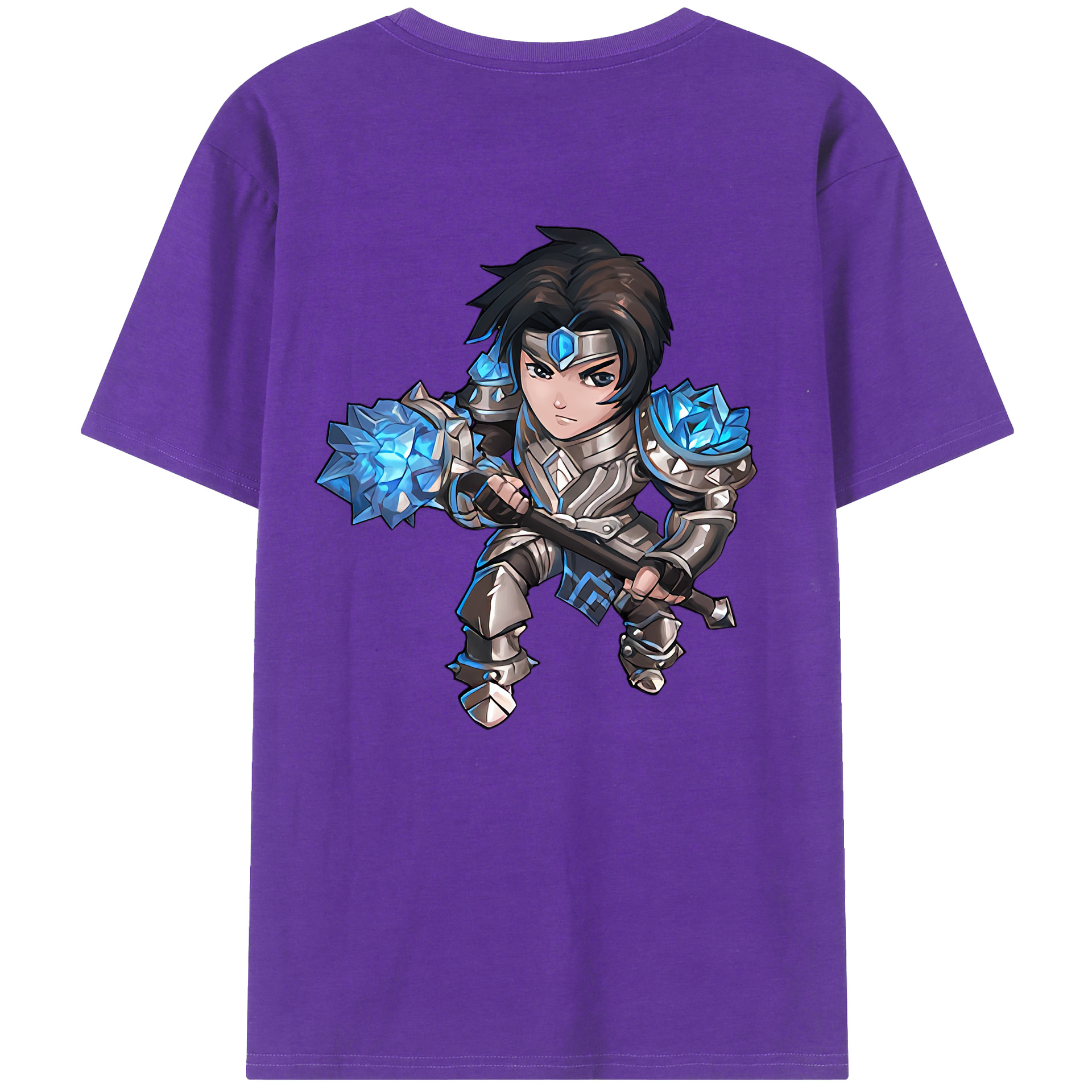 （画像用） リーグ・オブ・レジェンド League of Legends LOL 綿100％ メンズ半袖Tシャツ（バックプリント） 通気性