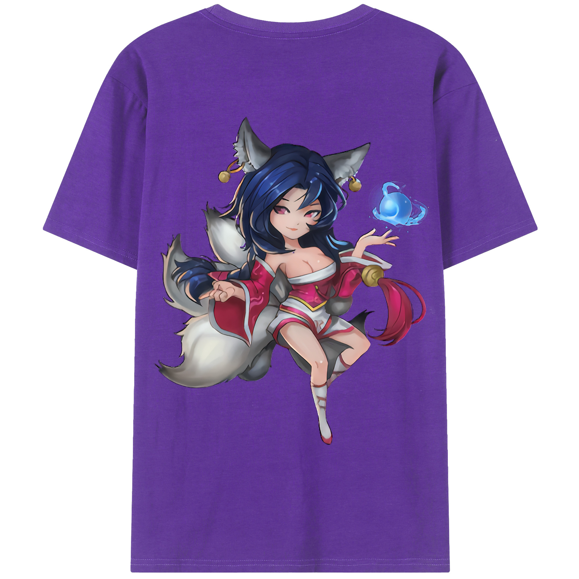 （画像用） リーグ・オブ・レジェンド League of Legends LOL 綿100％ メンズ半袖Tシャツ（バックプリント） 通気性