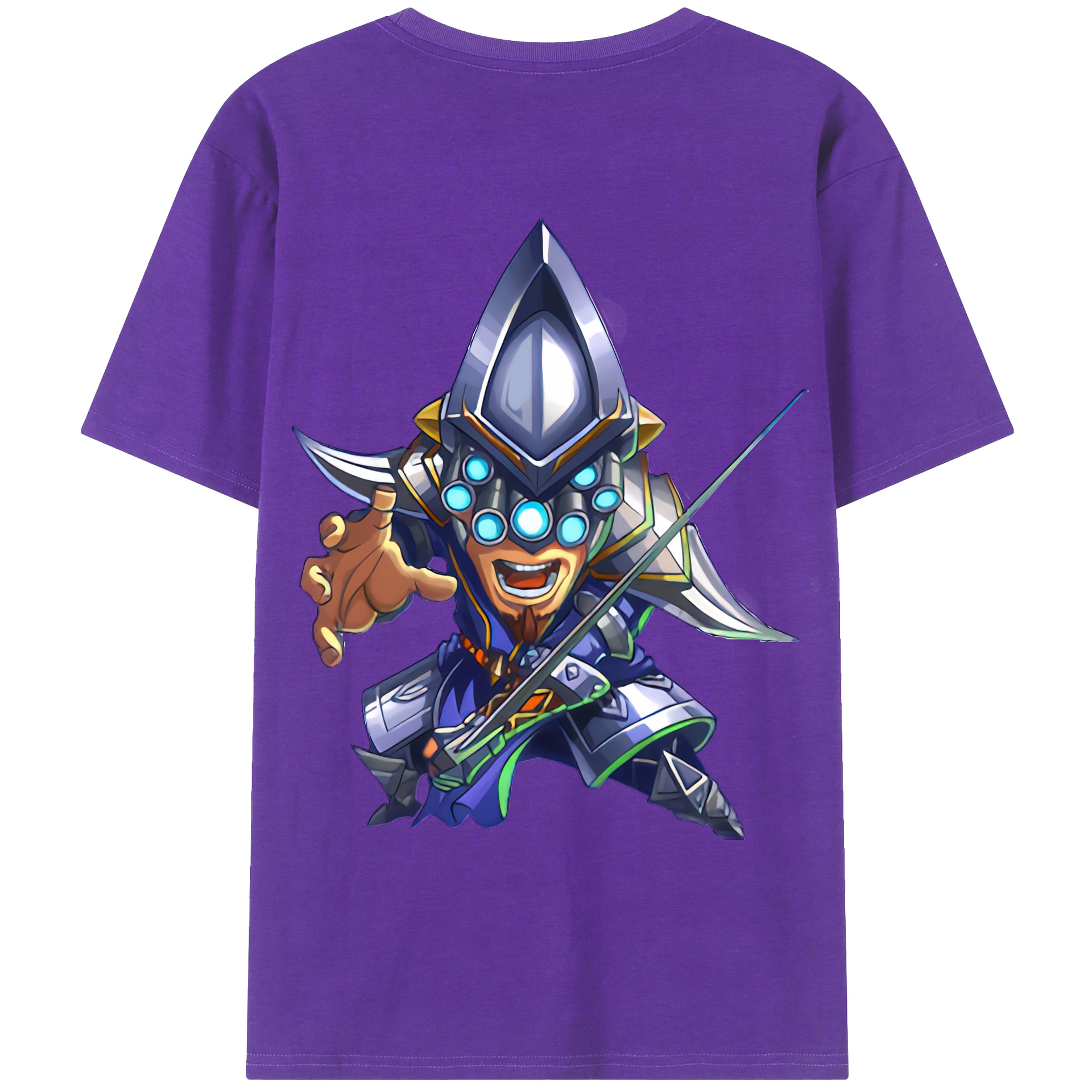 （画像用） リーグ・オブ・レジェンド League of Legends LOL 綿100％ メンズ半袖Tシャツ（バックプリント） 通気性