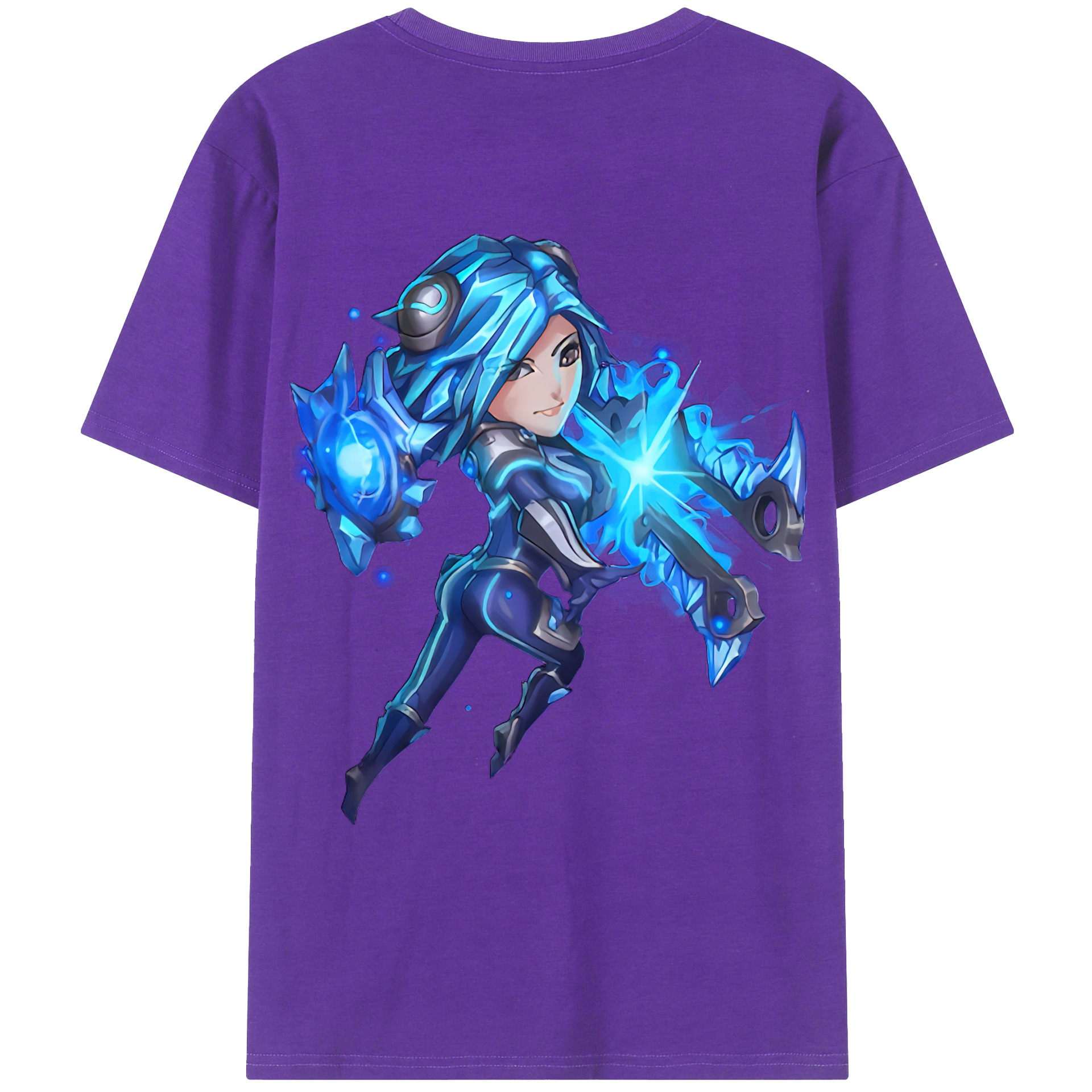 （画像用） リーグ・オブ・レジェンド League of Legends LOL 綿100％ メンズ半袖Tシャツ（バックプリント） 通気性