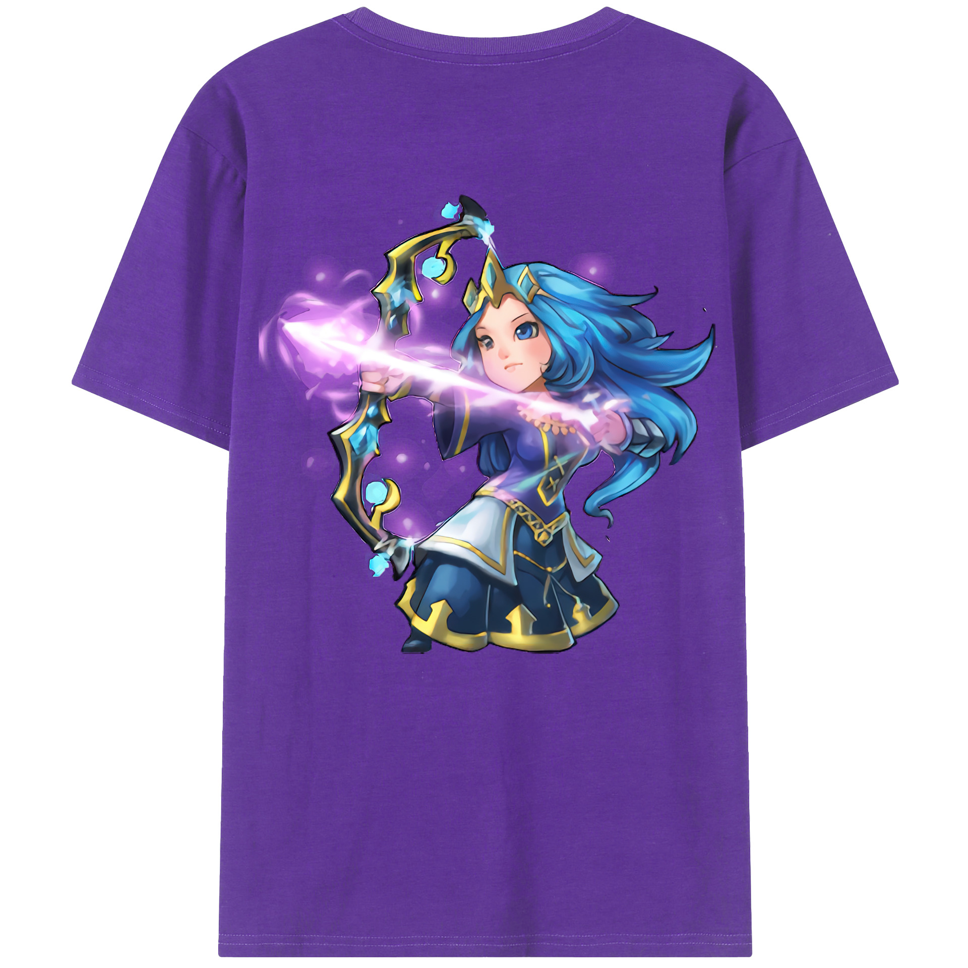 （画像用） リーグ・オブ・レジェンド League of Legends LOL 綿100％ メンズ半袖Tシャツ（バックプリント） 通気性