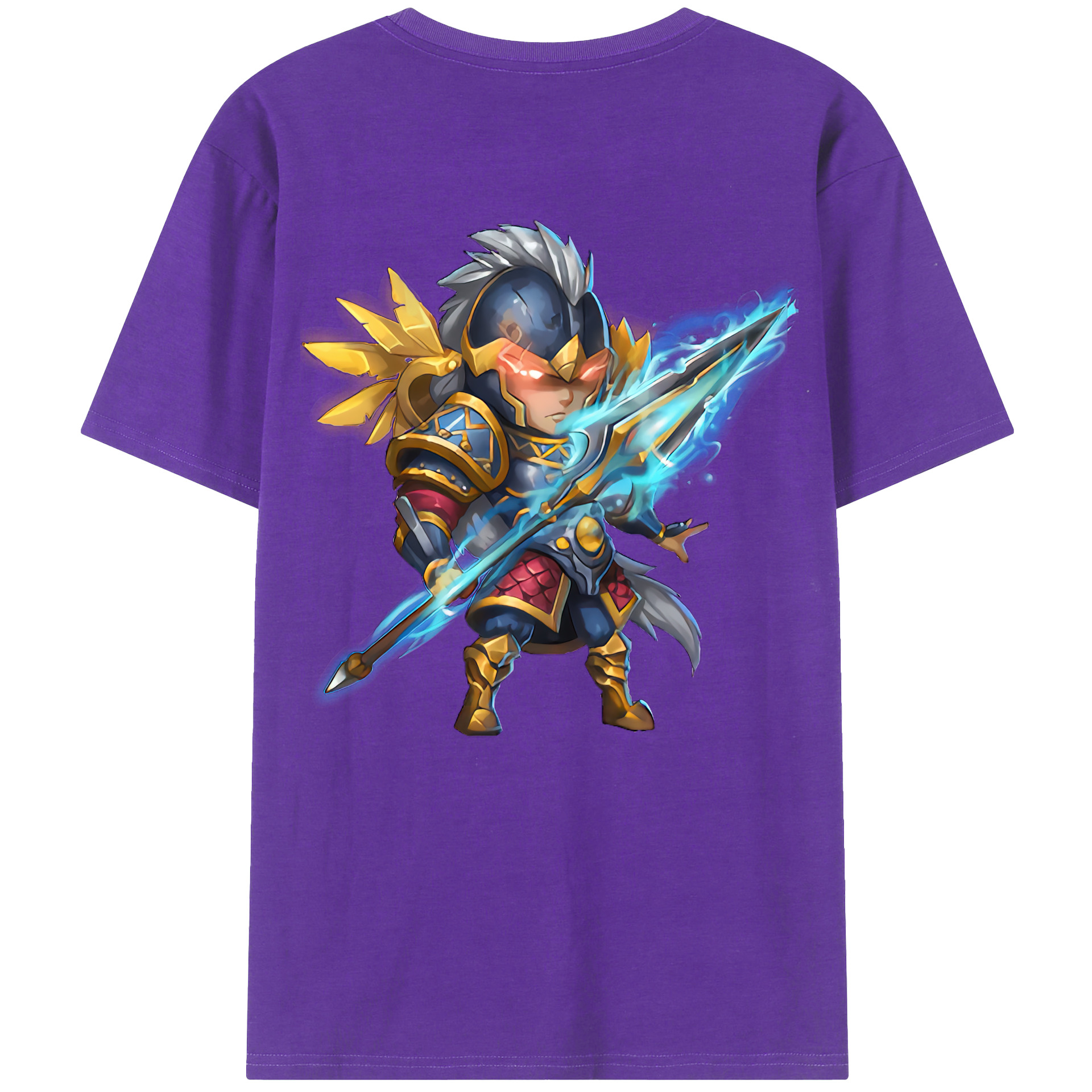 （画像用） リーグ・オブ・レジェンド League of Legends LOL 綿100％ メンズ半袖Tシャツ（バックプリント） 通気性