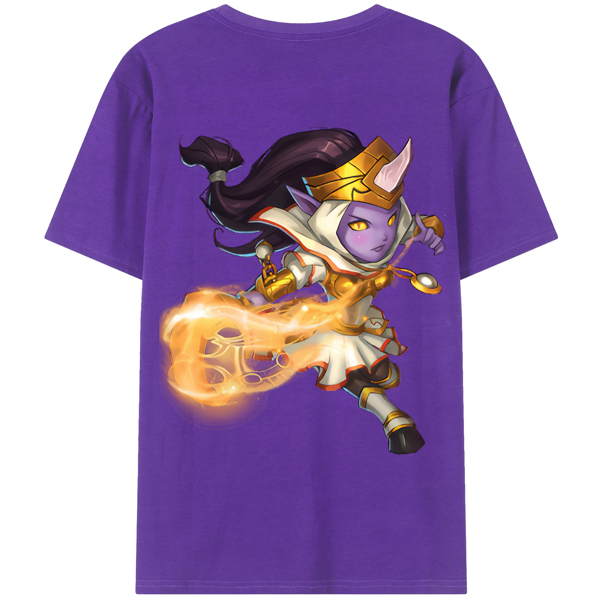 （画像用） リーグ・オブ・レジェンド League of Legends LOL 綿100％ メンズ半袖Tシャツ（バックプリント） 通気性
