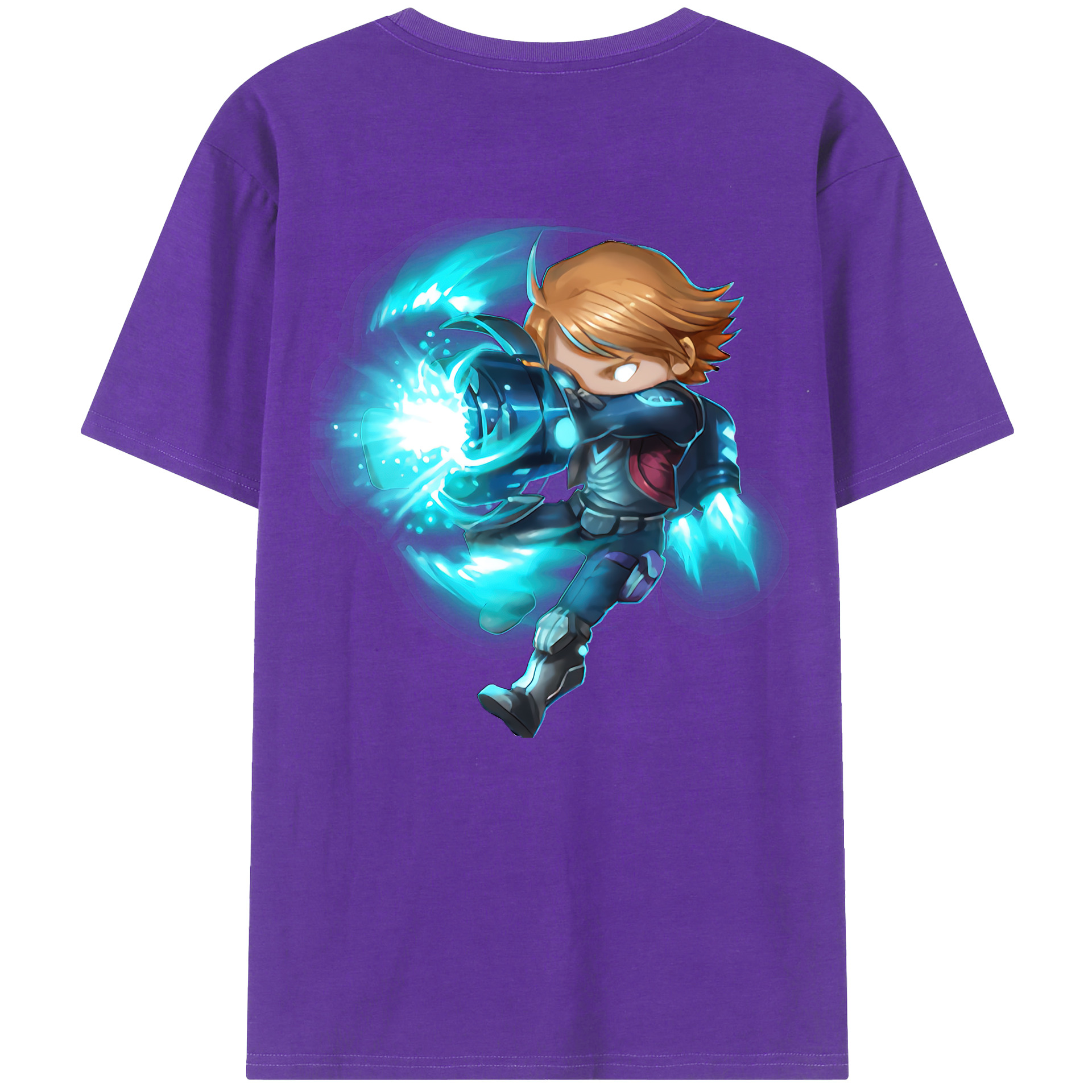 （画像用） リーグ・オブ・レジェンド League of Legends LOL 綿100％ メンズ半袖Tシャツ（バックプリント） 通気性