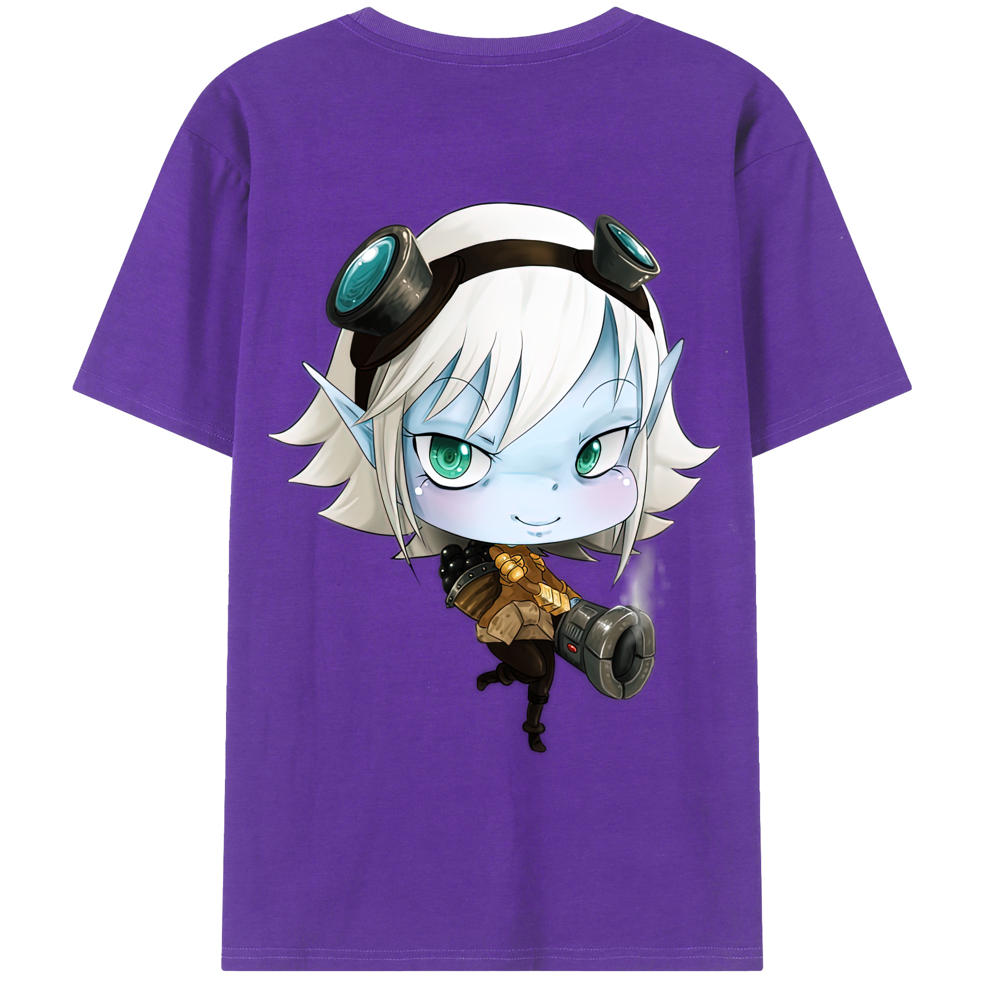 （画像用） リーグ・オブ・レジェンド League of Legends LOL 綿100％ メンズ半袖Tシャツ（バックプリント） 通気性