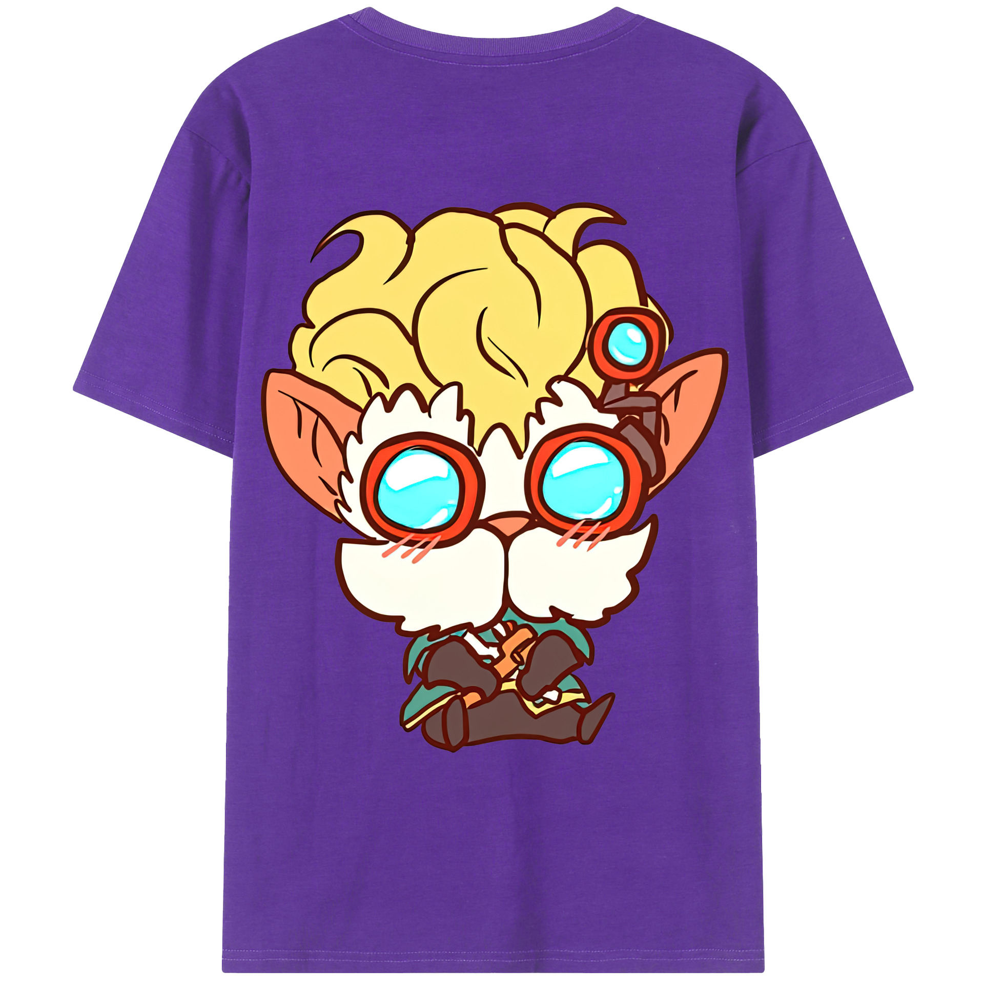 （画像用） リーグ・オブ・レジェンド League of Legends LOL 綿100％ メンズ半袖Tシャツ（バックプリント） 通気性
