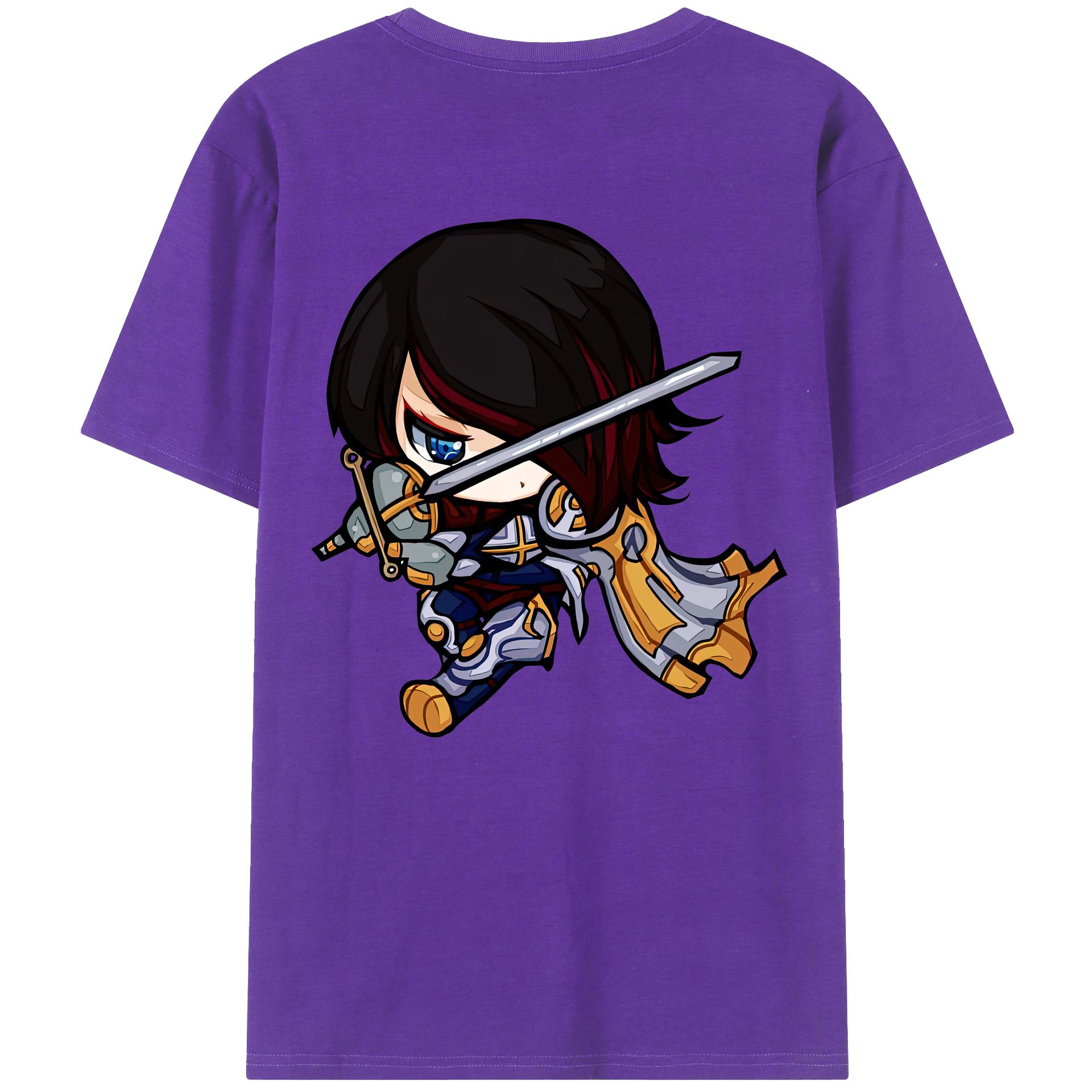 リーグ・オブ・レジェンド League of Legends LOL 綿100％ メンズ半袖Tシャツ（バックプリント） 通気性